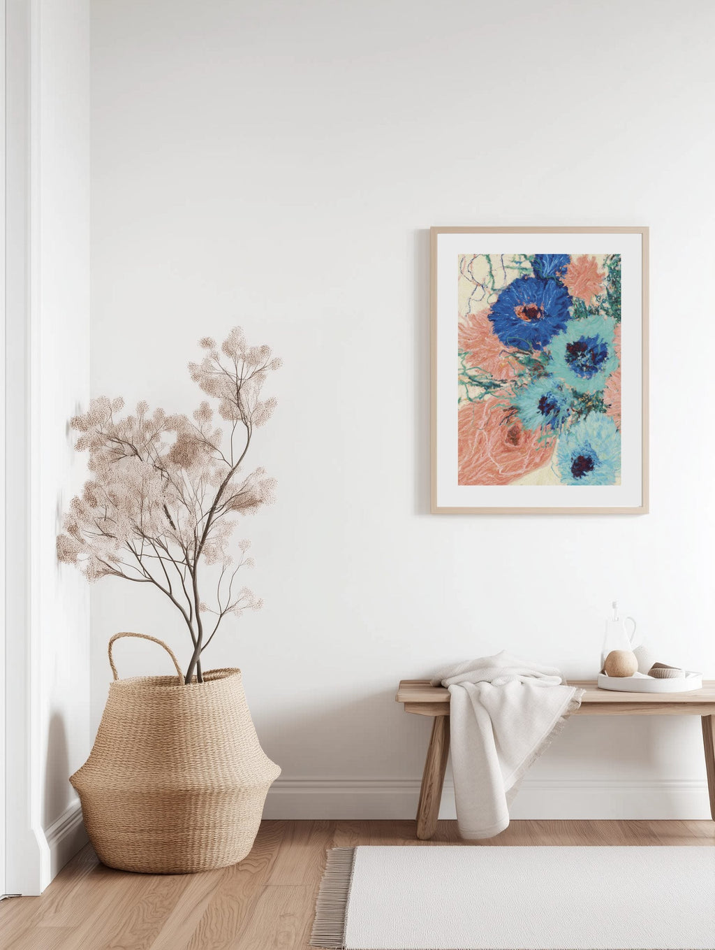 Blue Blossom Symphony Poster