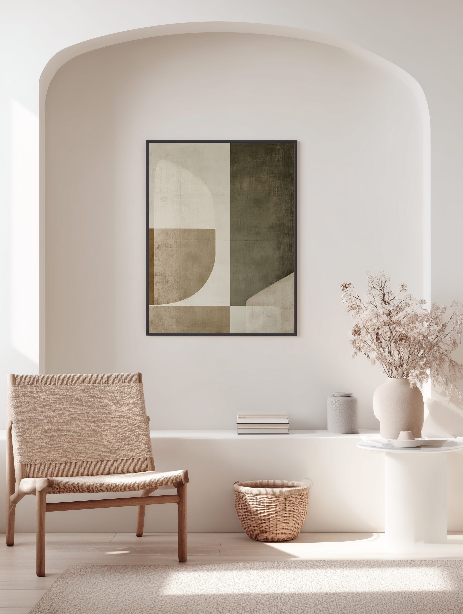 Geometric Contrast Poster