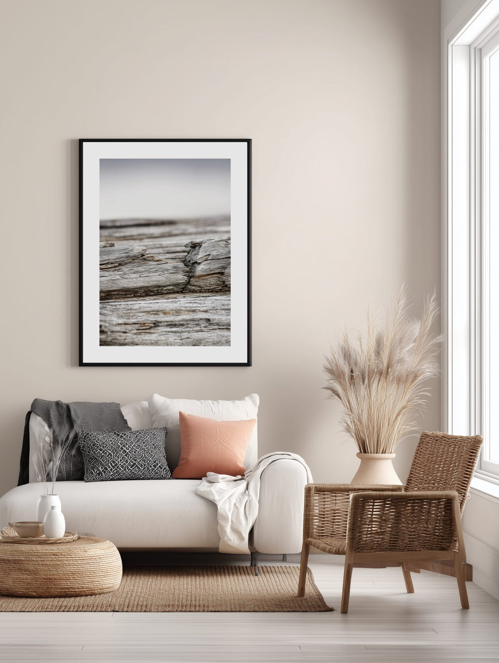 Weathered Driftwood Poster