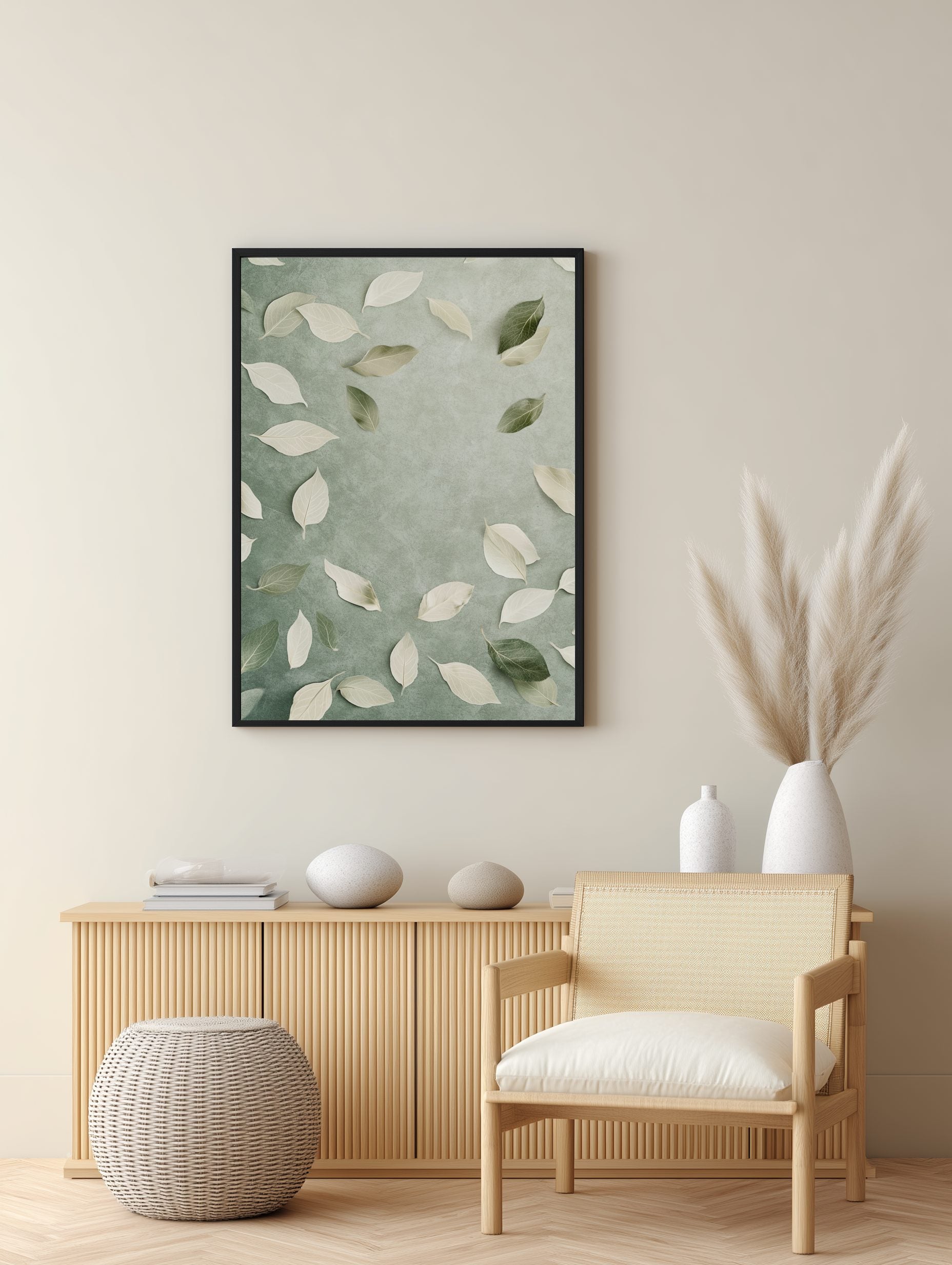 Floating Leaves Poster