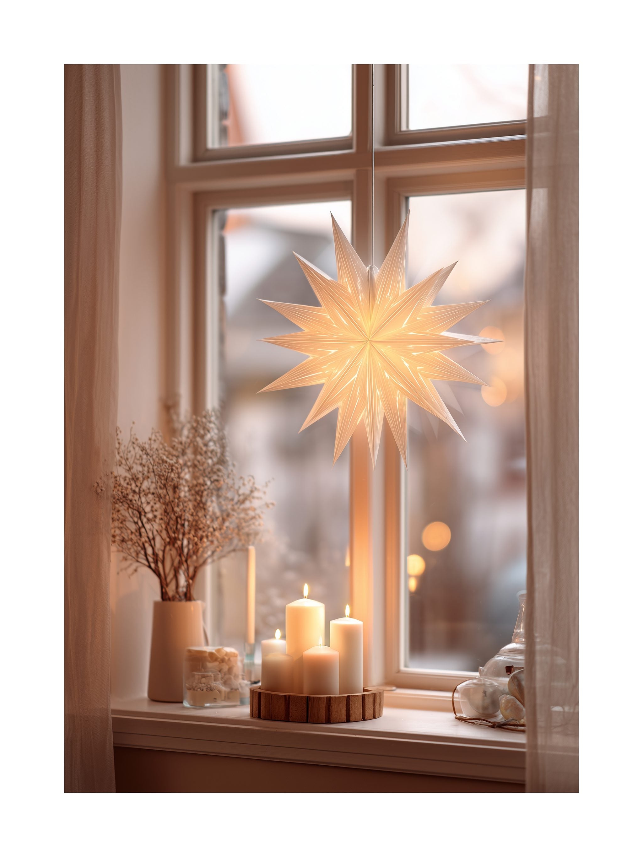 Scandinavian Star Window Poster