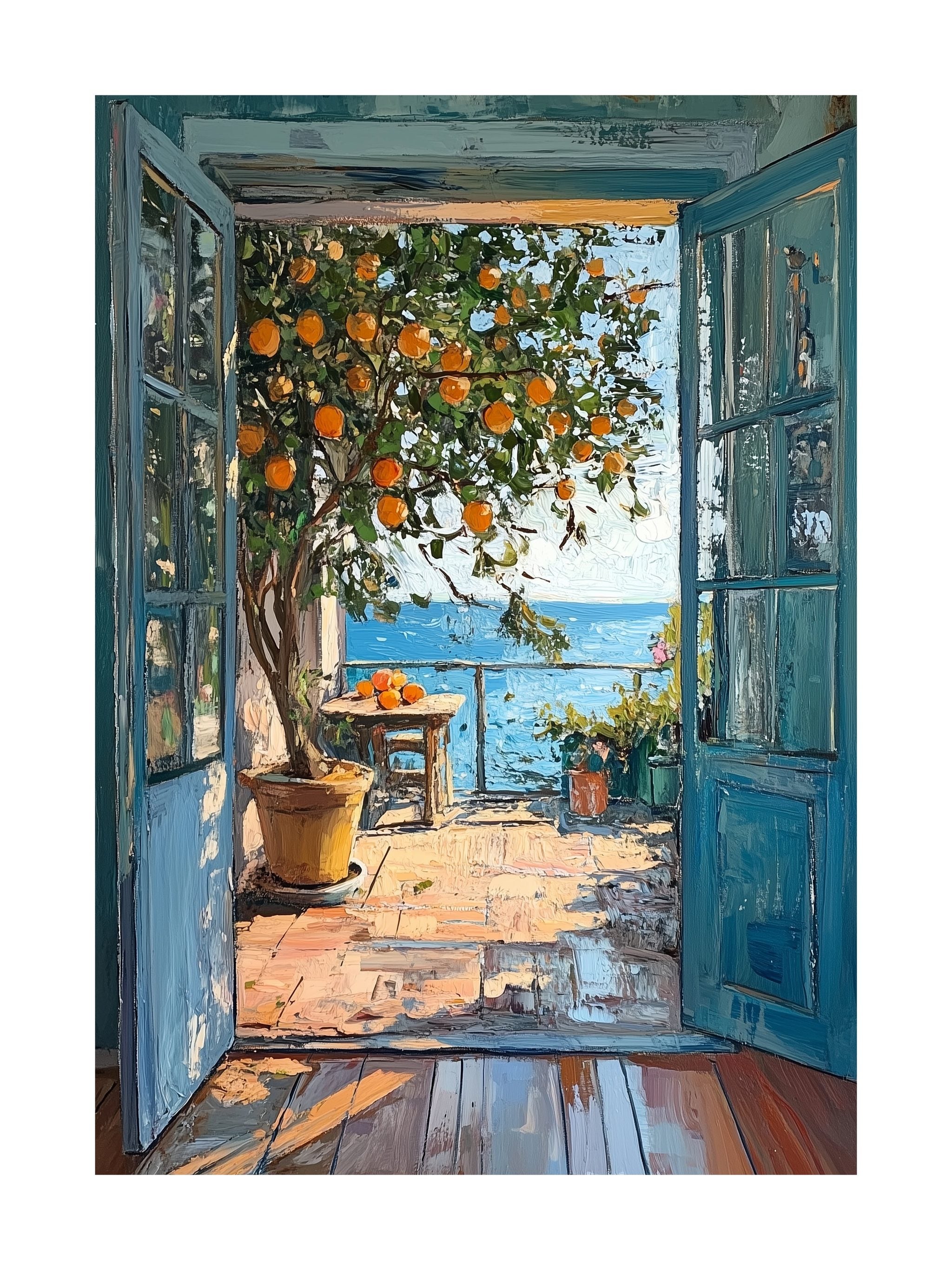 Orange Tree Serenity Poster