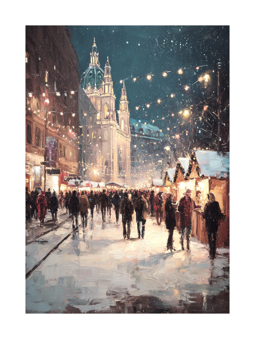 Vienna Christmas Market Poster