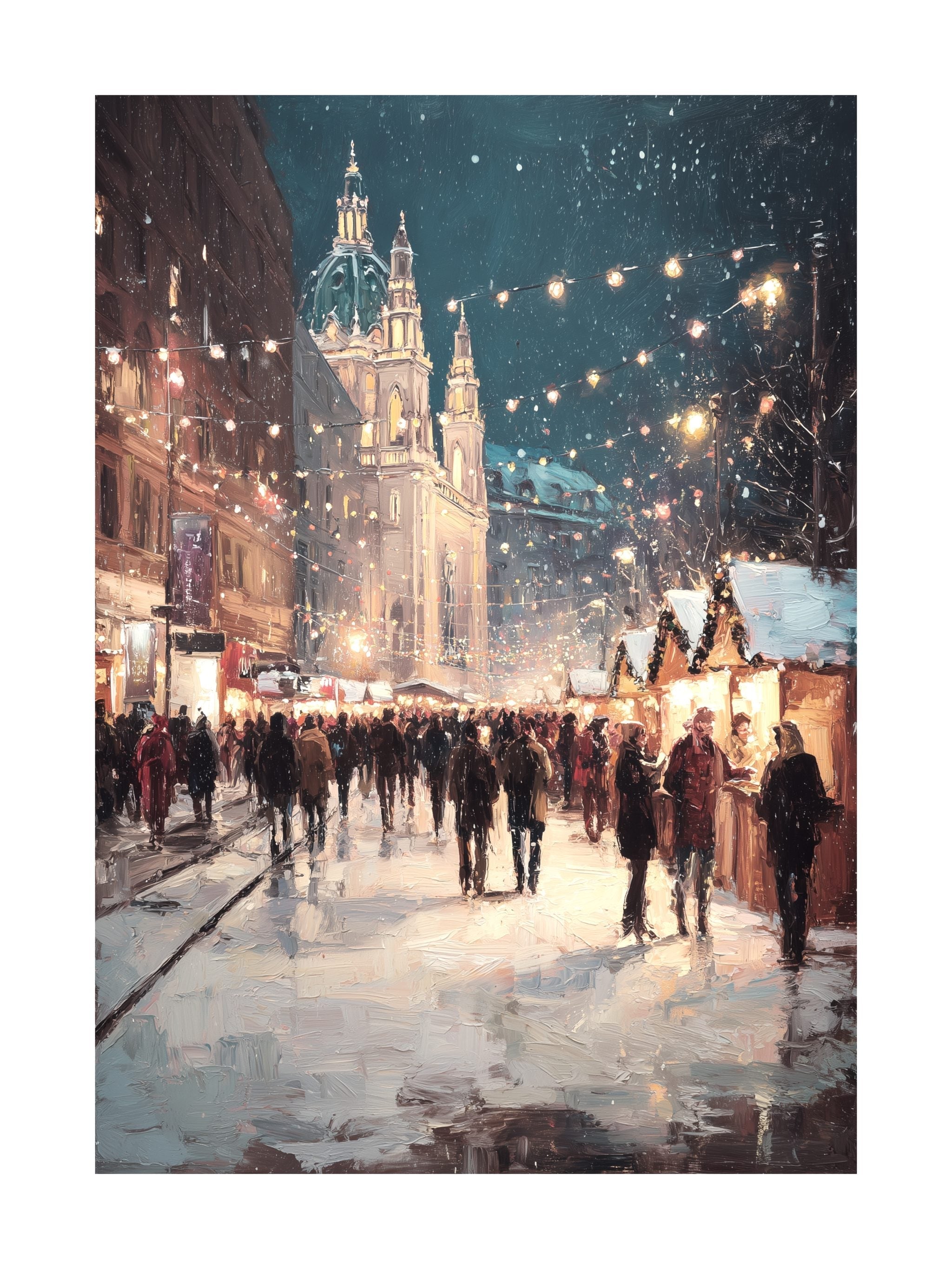 Vienna Christmas Market Poster