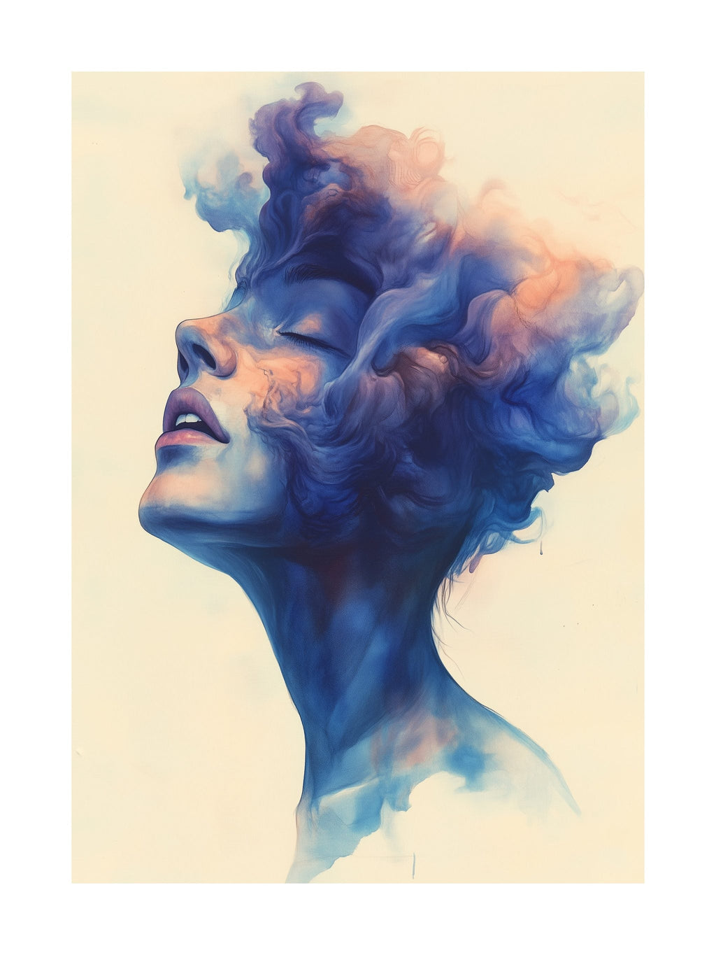 Abstract Brushstroke Poster