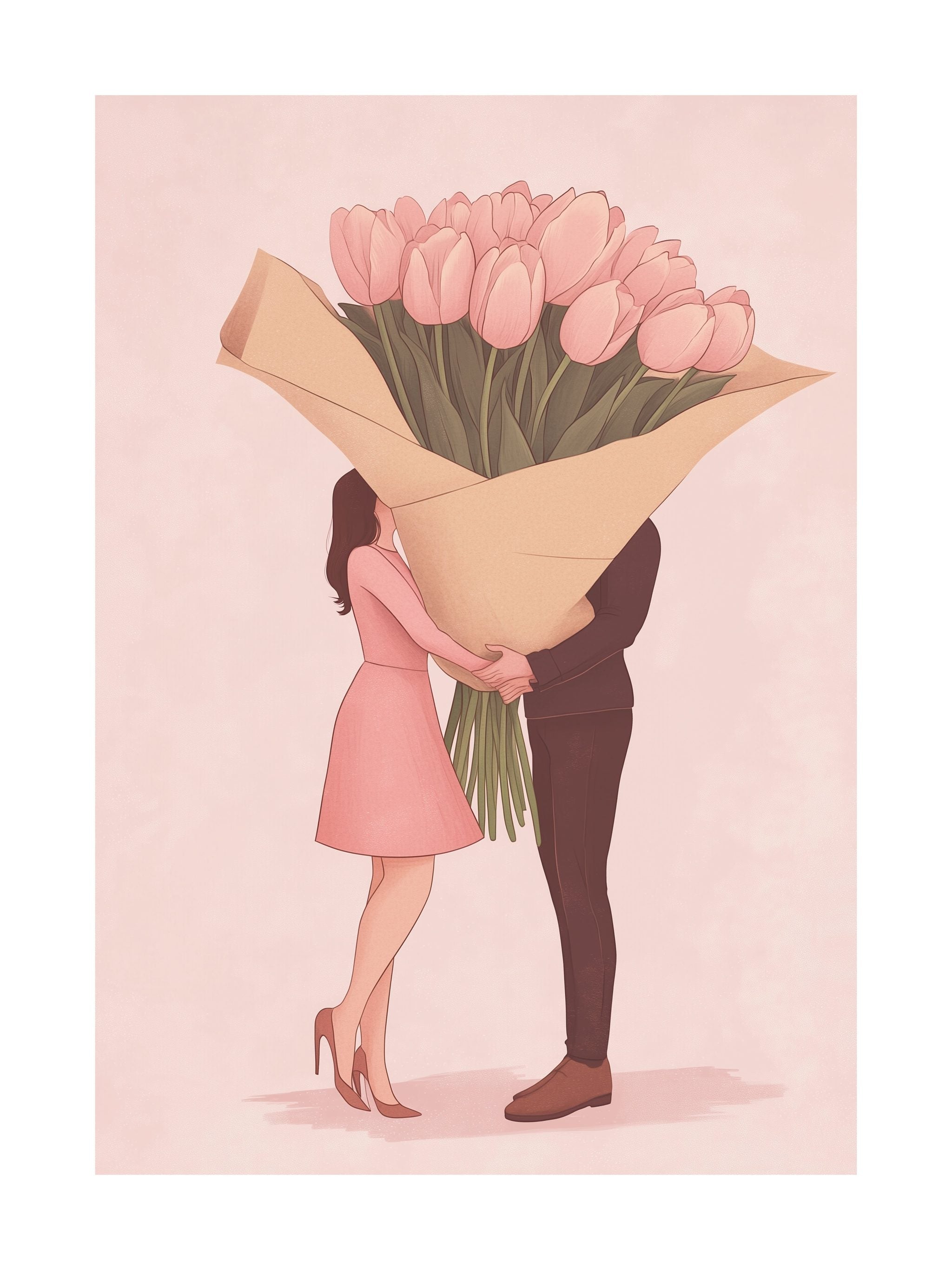 Romantic Embrace Poster