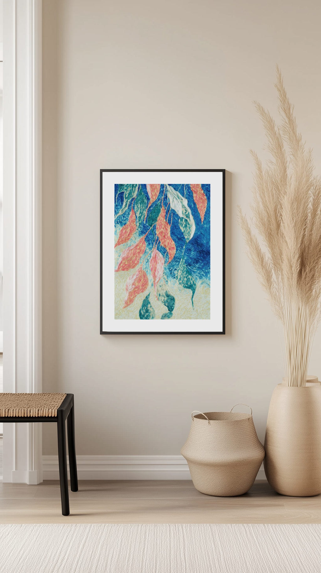 Dancing Leaves Harmony Poster