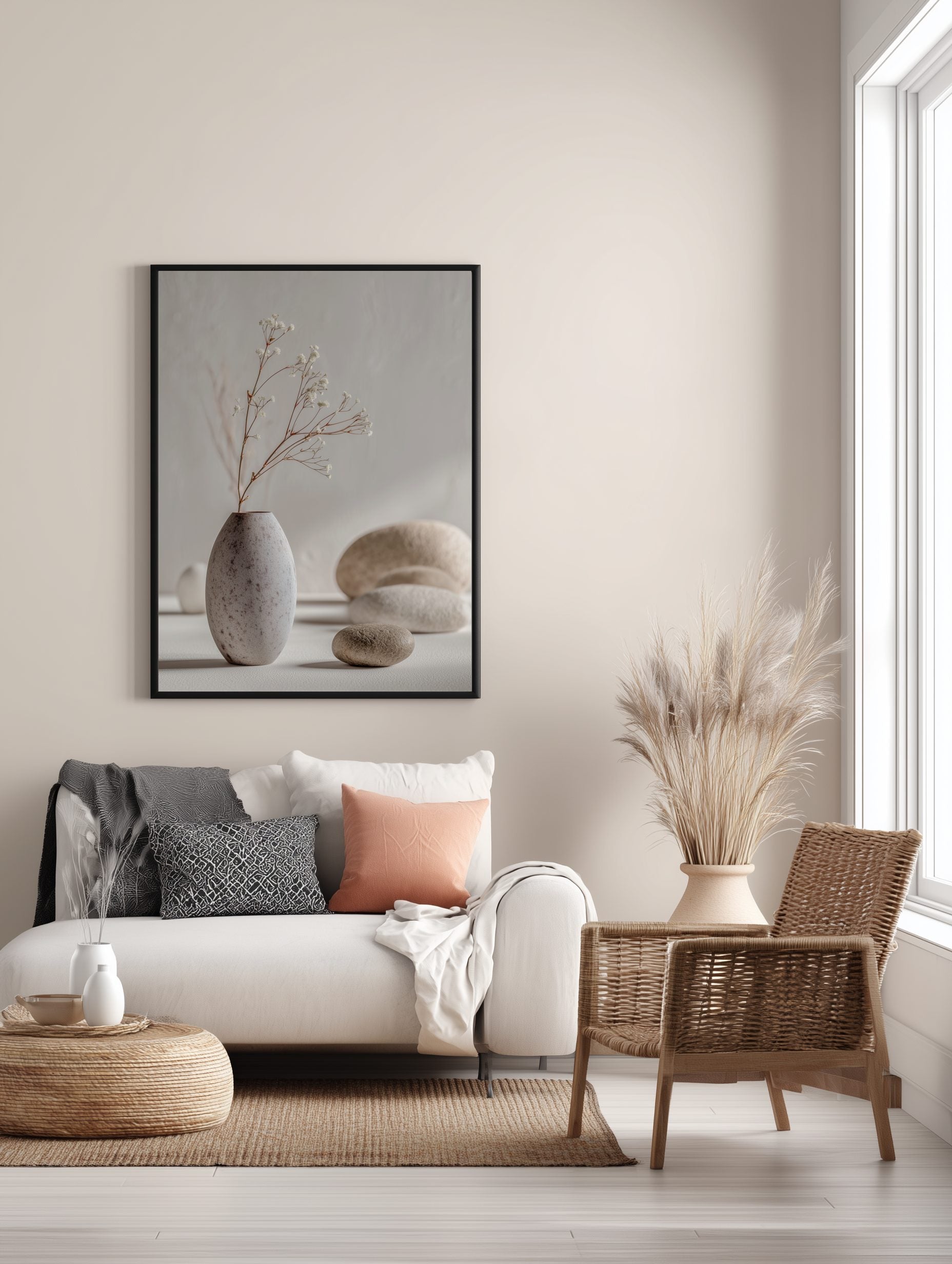 Soft Botanical Vase Poster