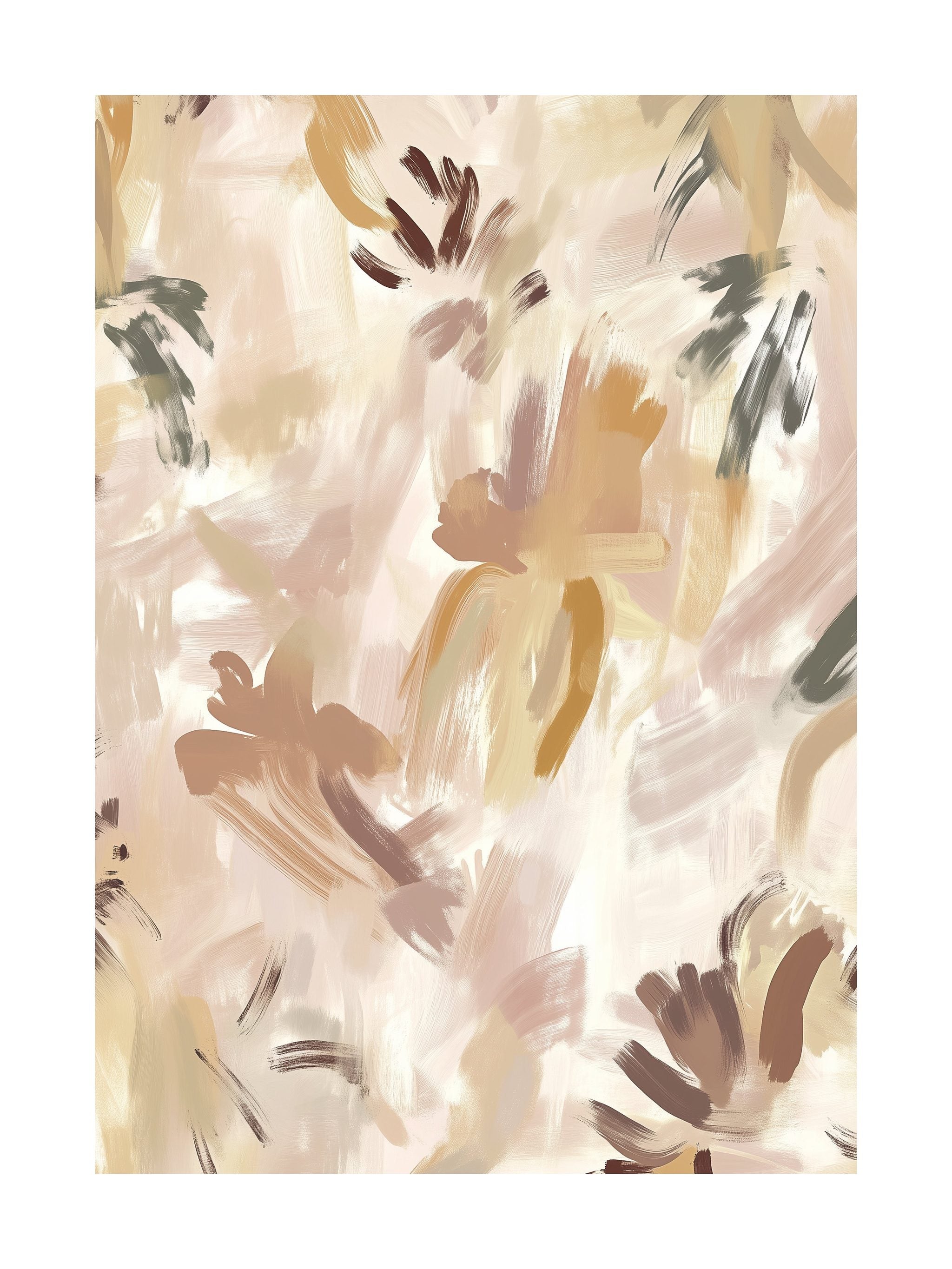 Soft Floral Brushstroke Poster