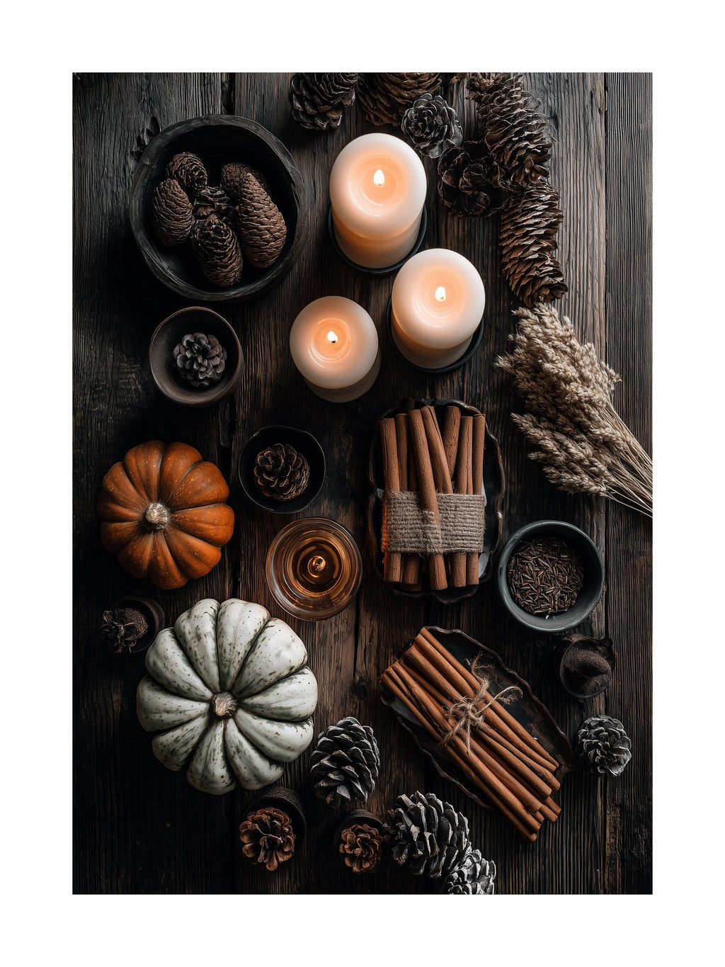 Rustic Autumn Table Poster