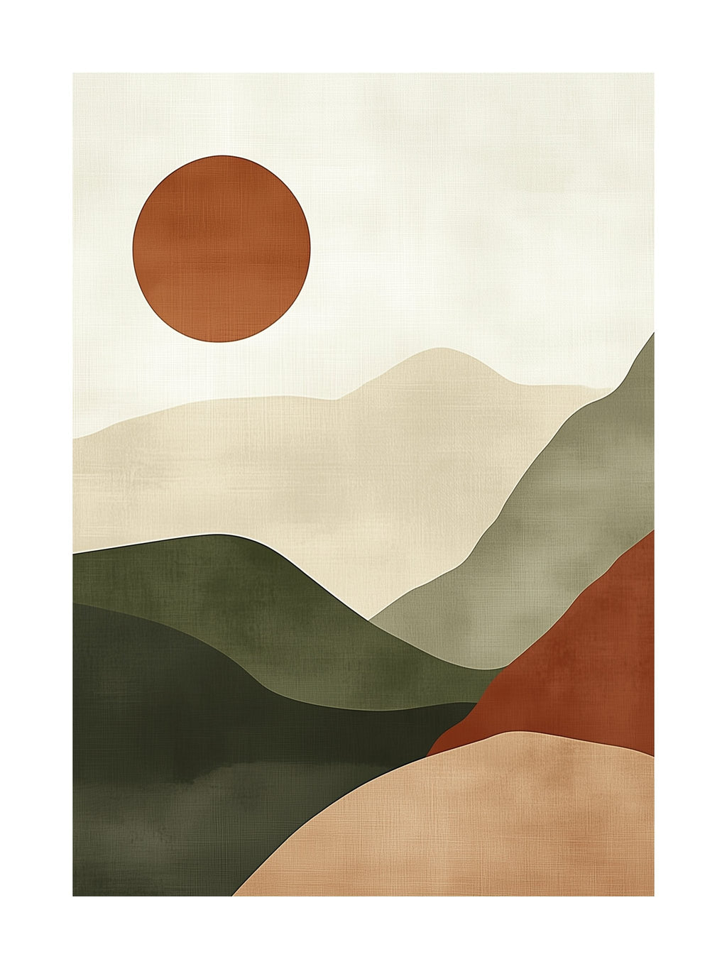 Serene Peaks Poster