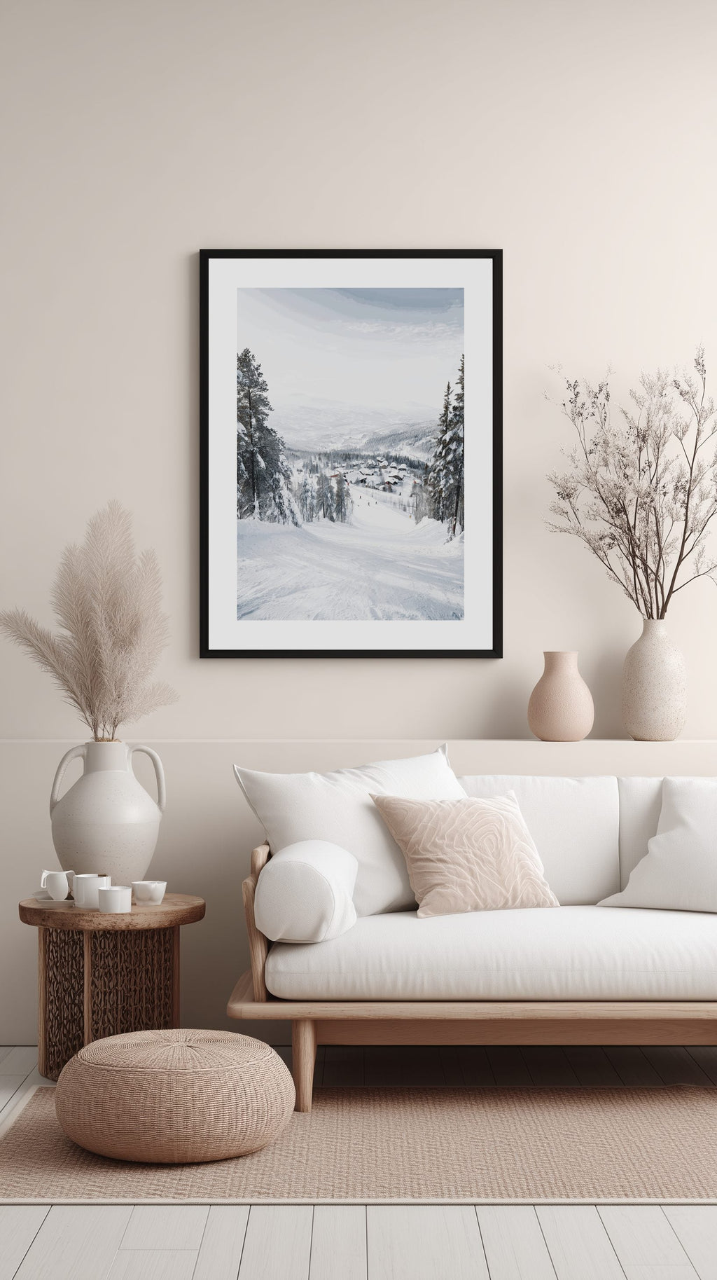 Ski Village View Poster
