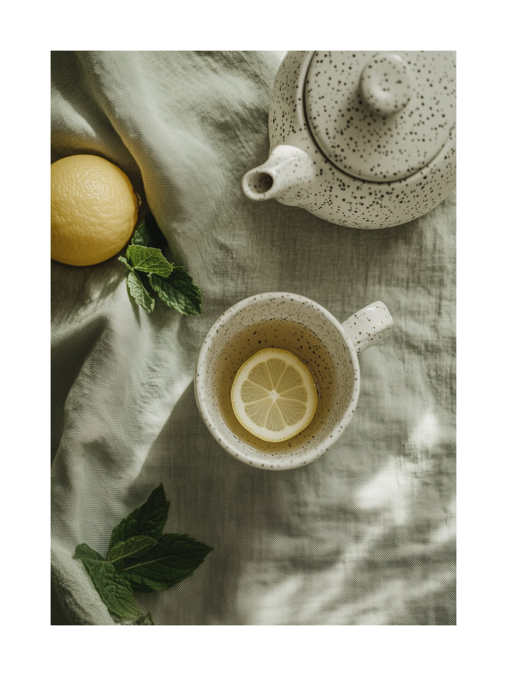 Cozy Tea Scene Poster