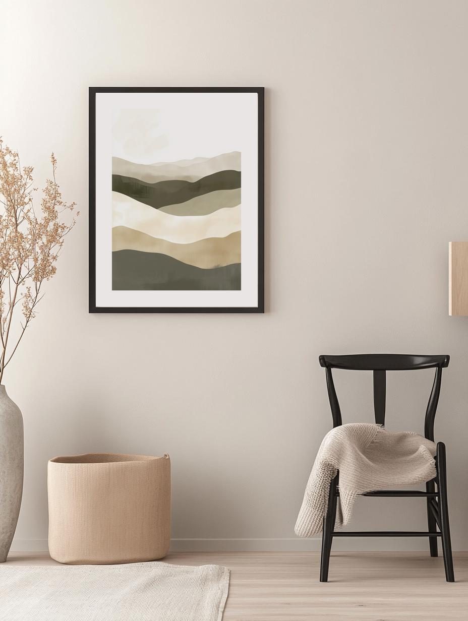 Abstract Desert Landscape Poster