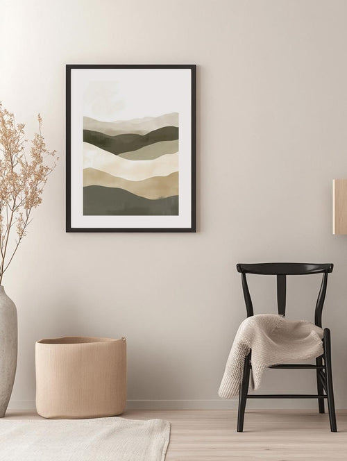Abstract Desert Landscape Poster