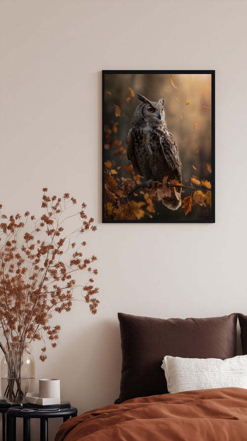 Autumn Owl Poster