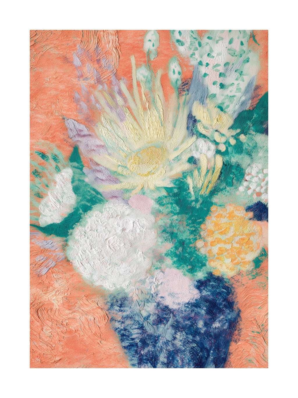 Sunset Blossom Bouquet Poster