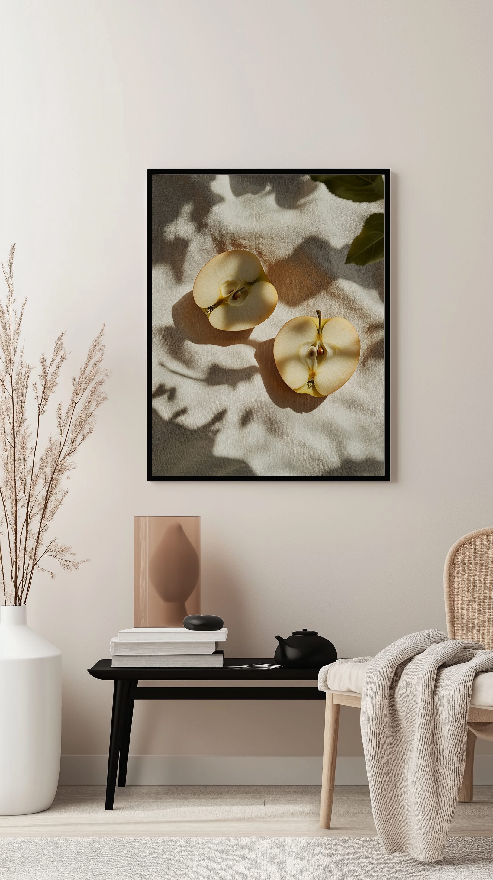 Halved Apples Poster