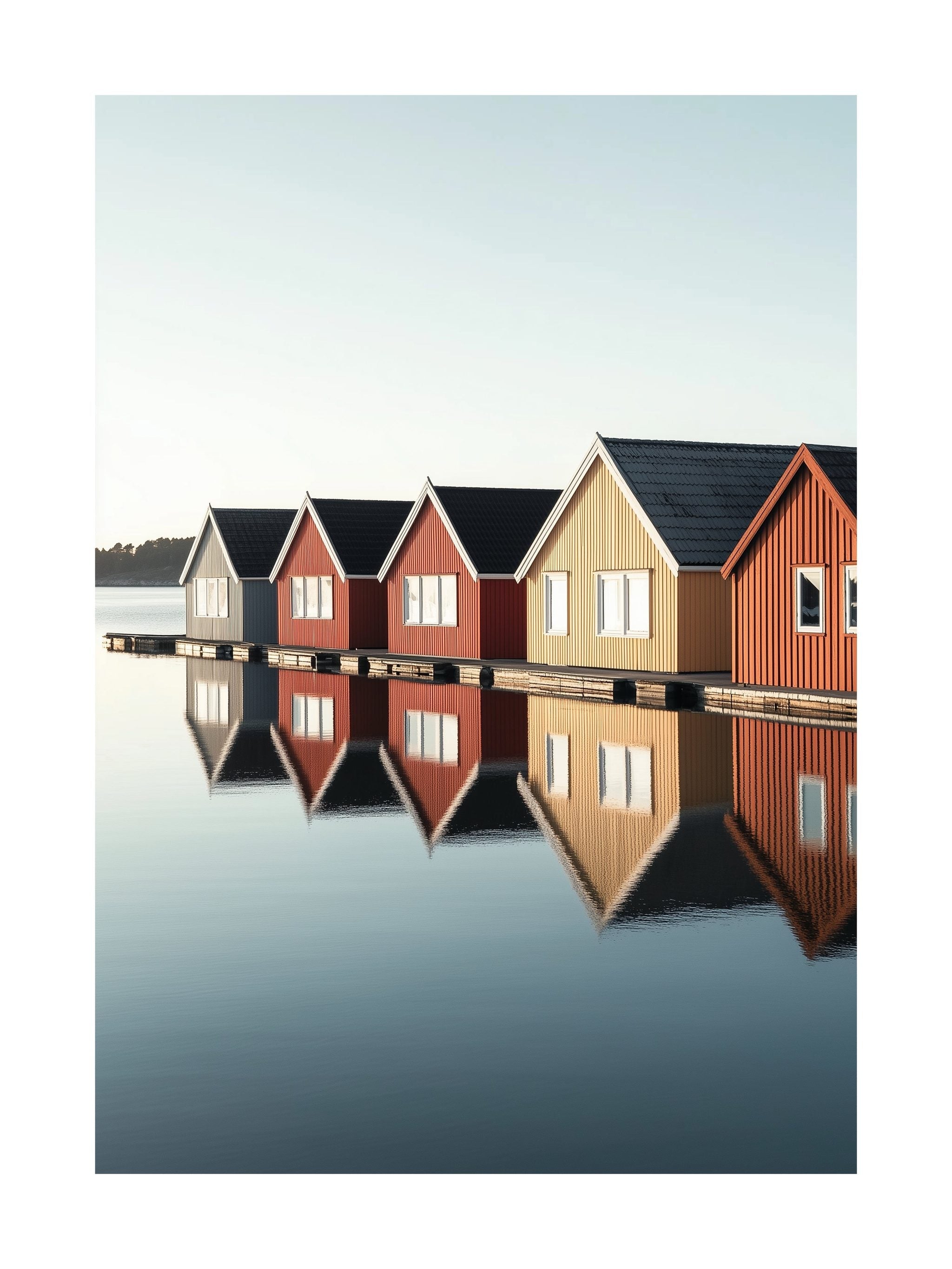 Smögen Waterfront Huts Poster