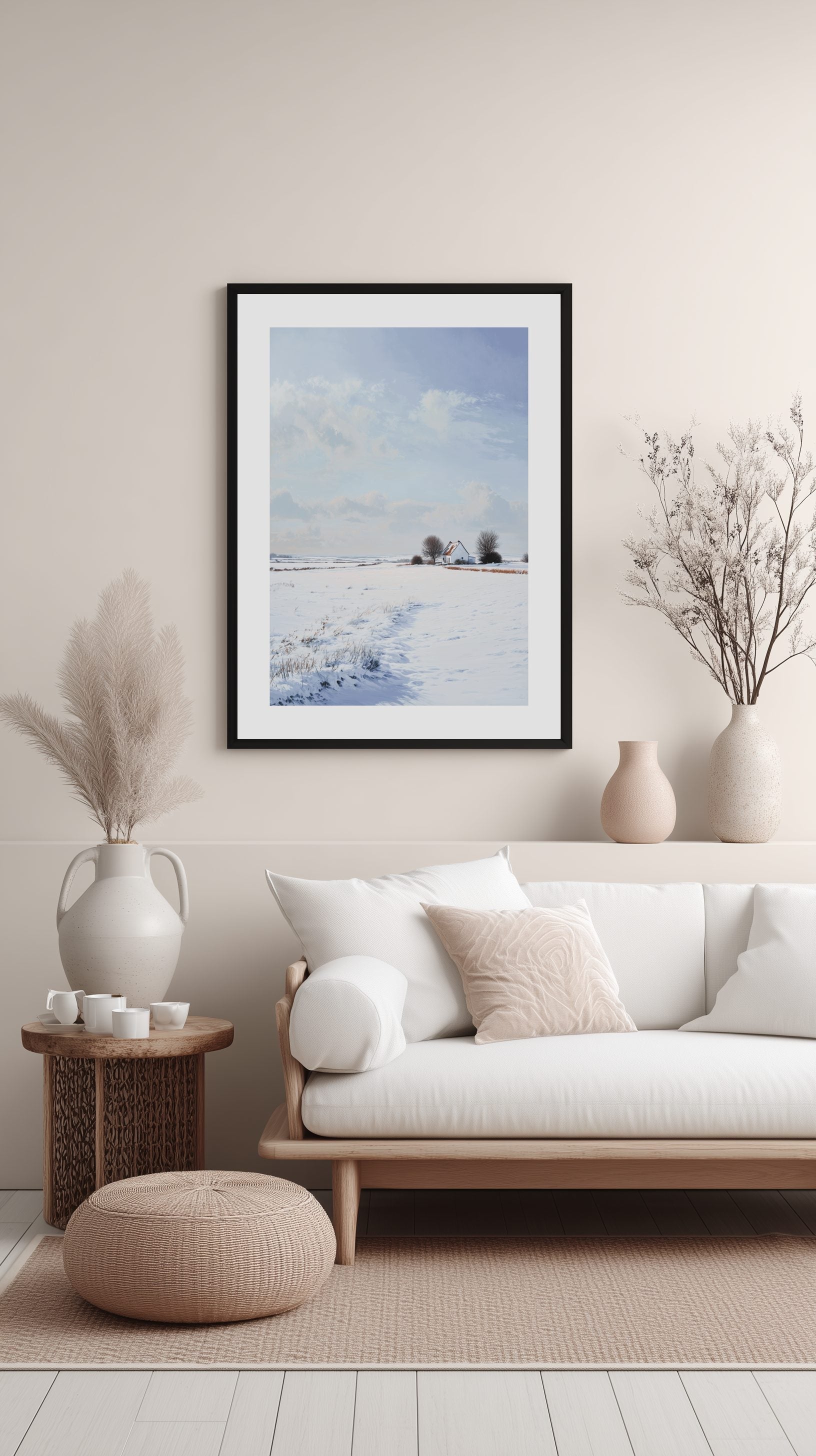 Snowfield Cottage Poster