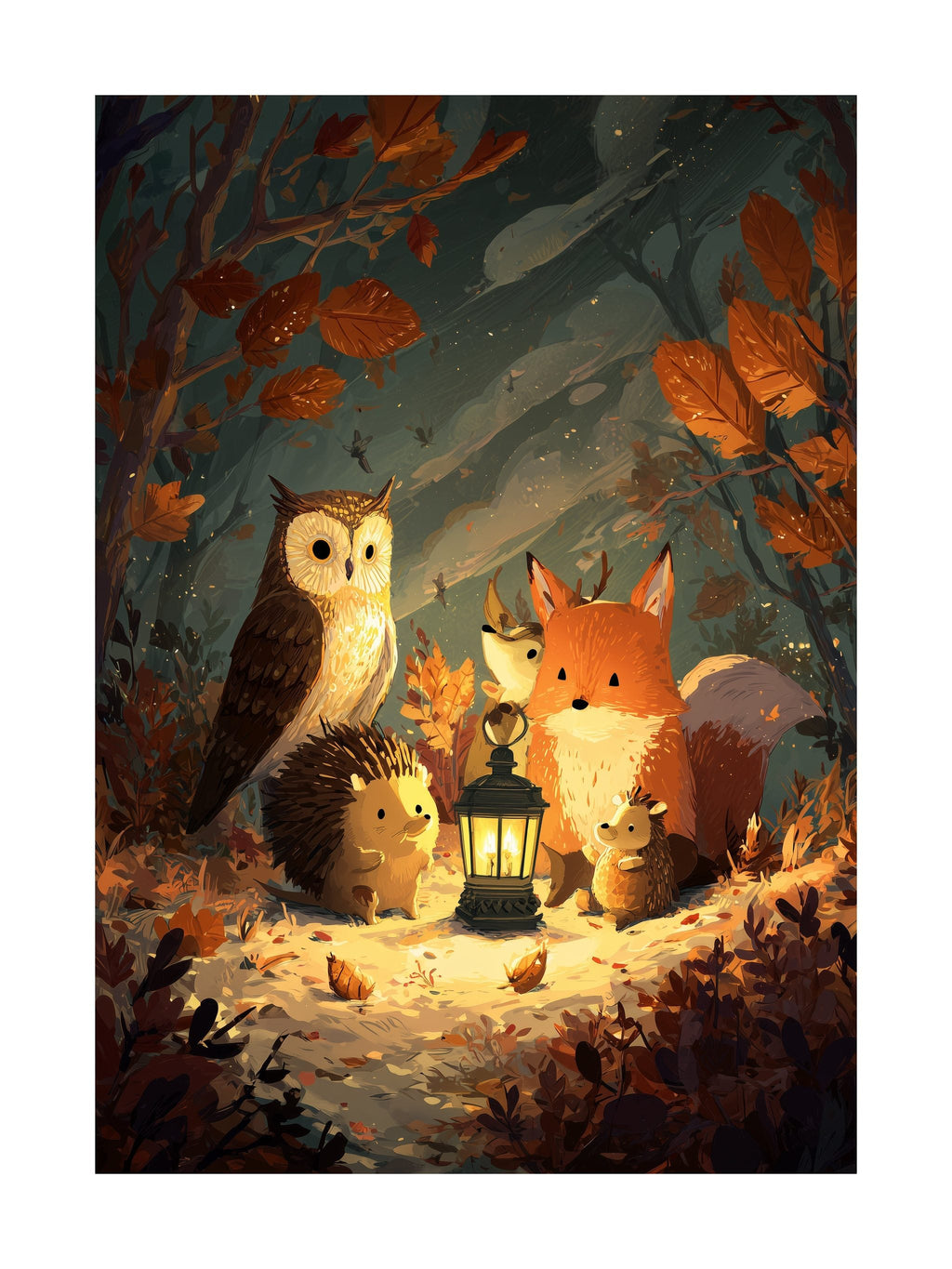 Woodland Friends Poster