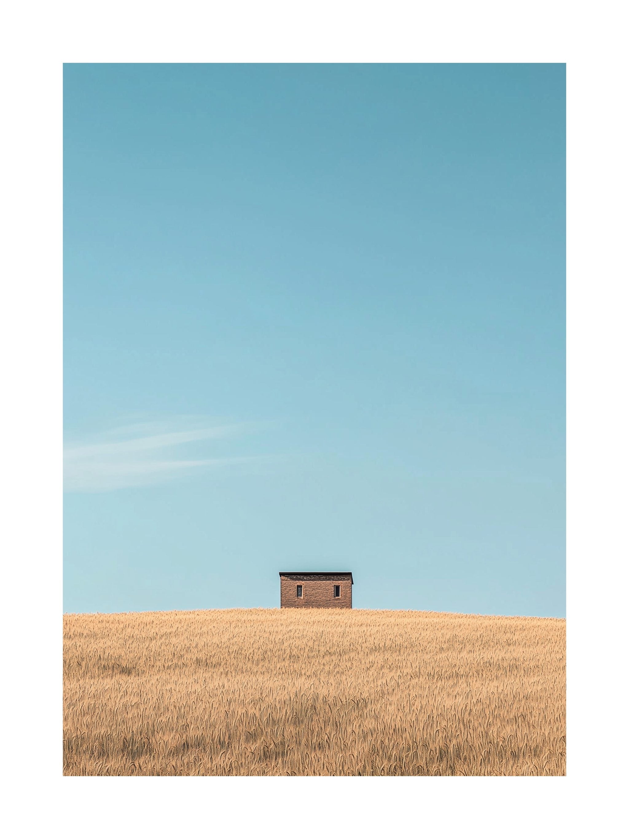 Hilltop Windmill Poster