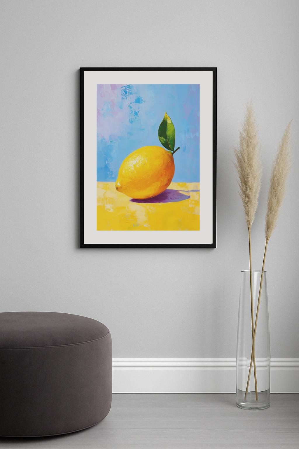 Bright Lemon Poster