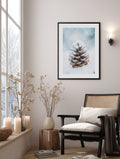 Snowy Pinecone Poster
