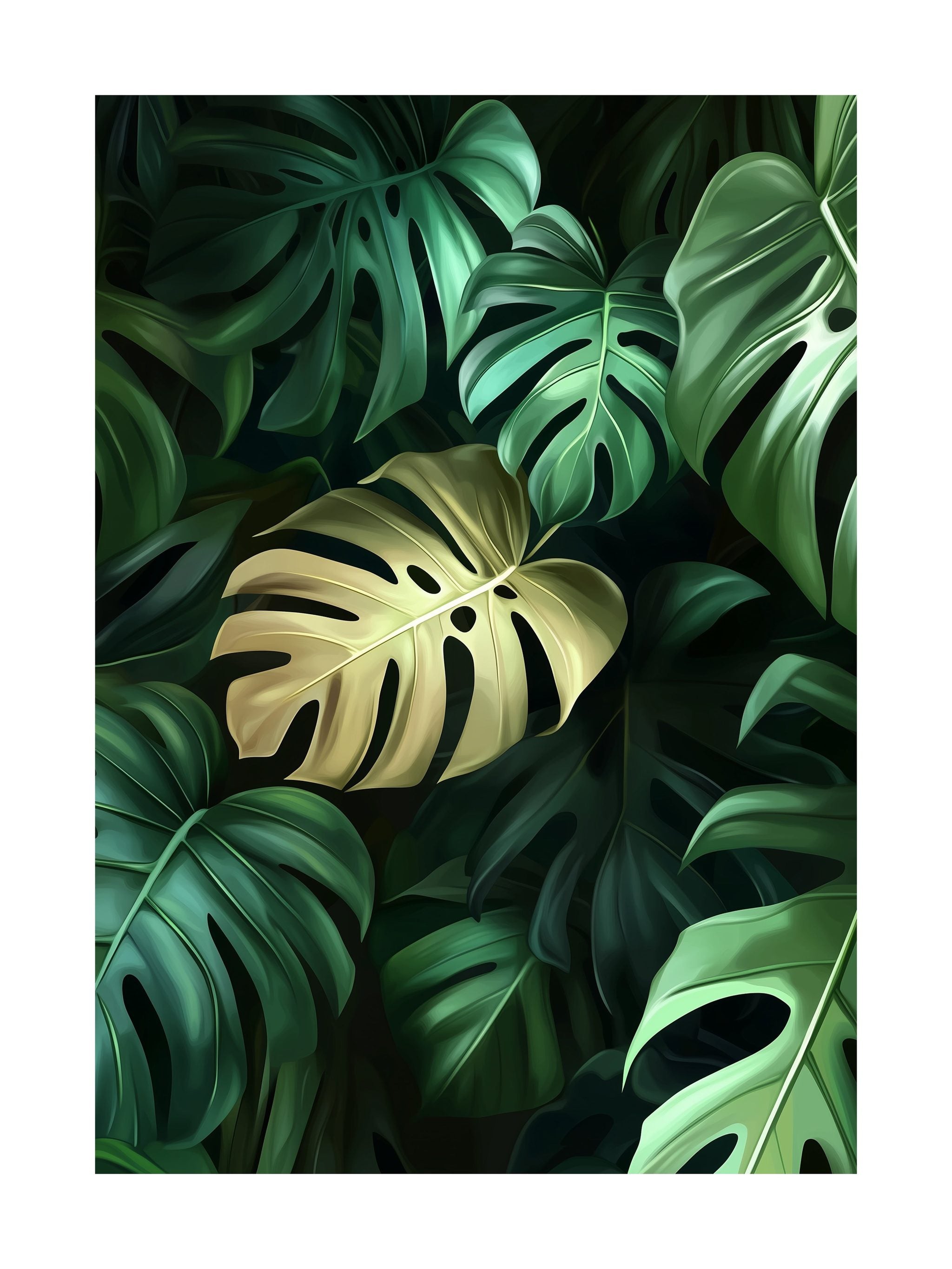 Monstera Foliage Poster