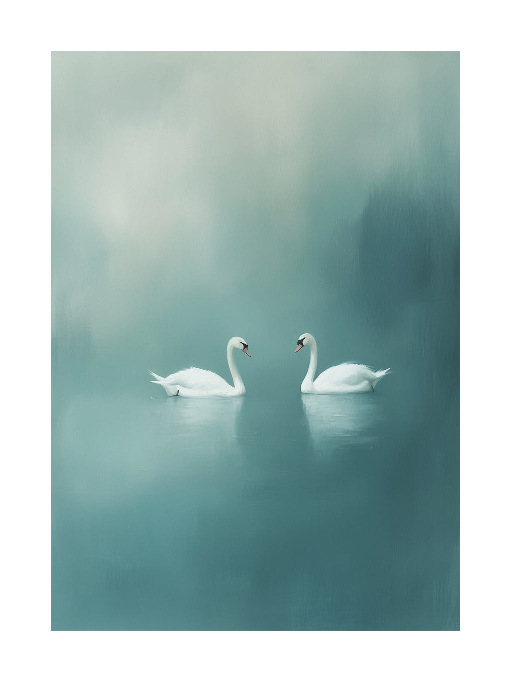 Swan Serenity Poster