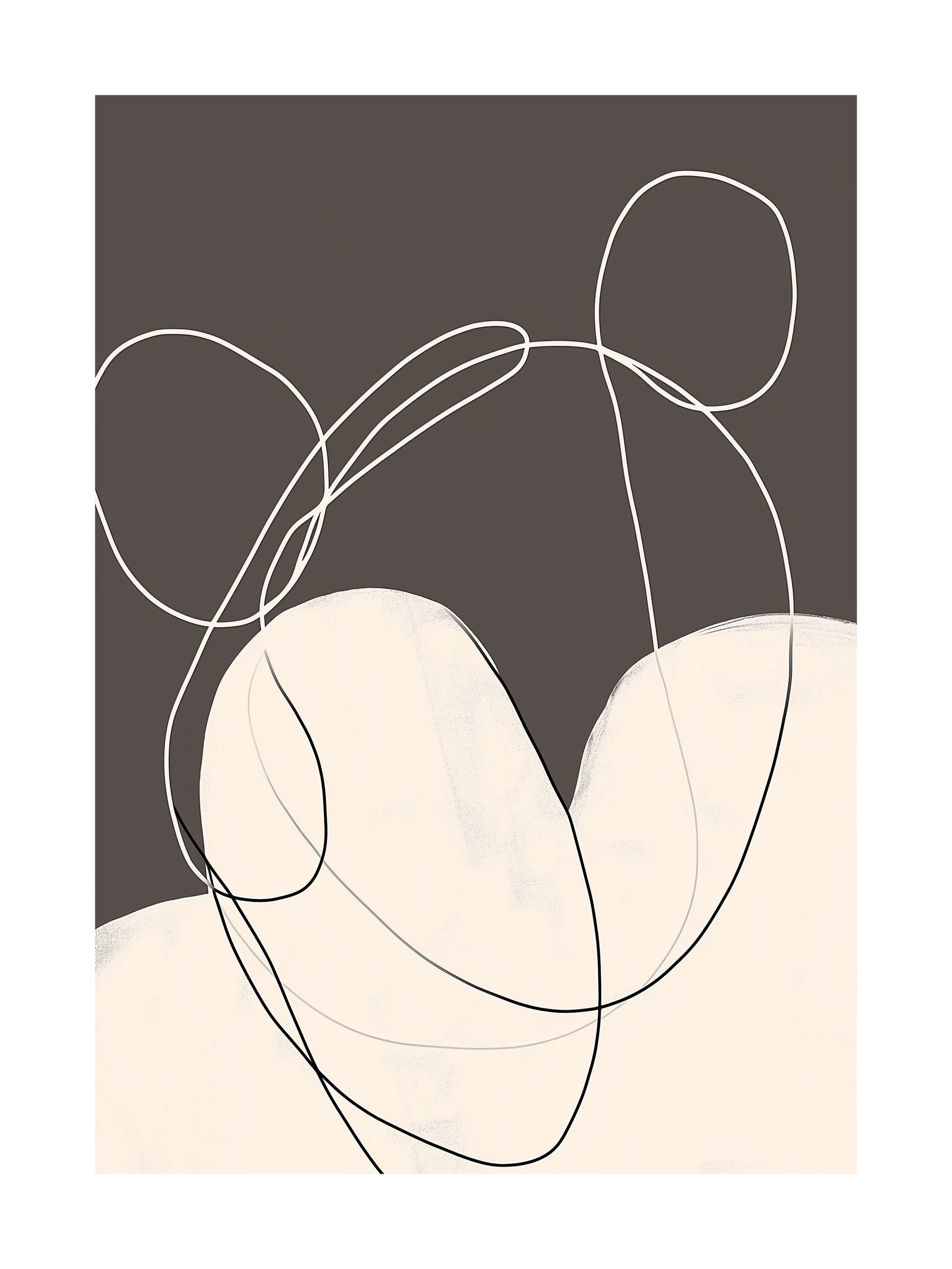 Abstract Motion Lines Poster