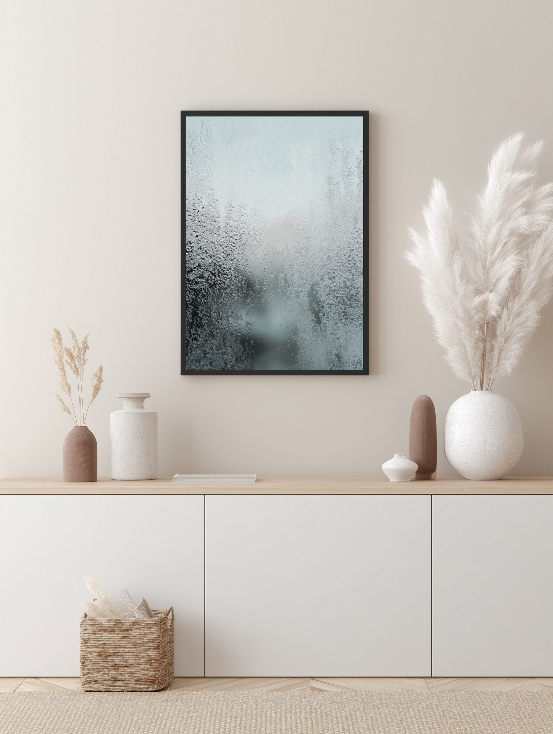 Frozen Glass Texture Poster