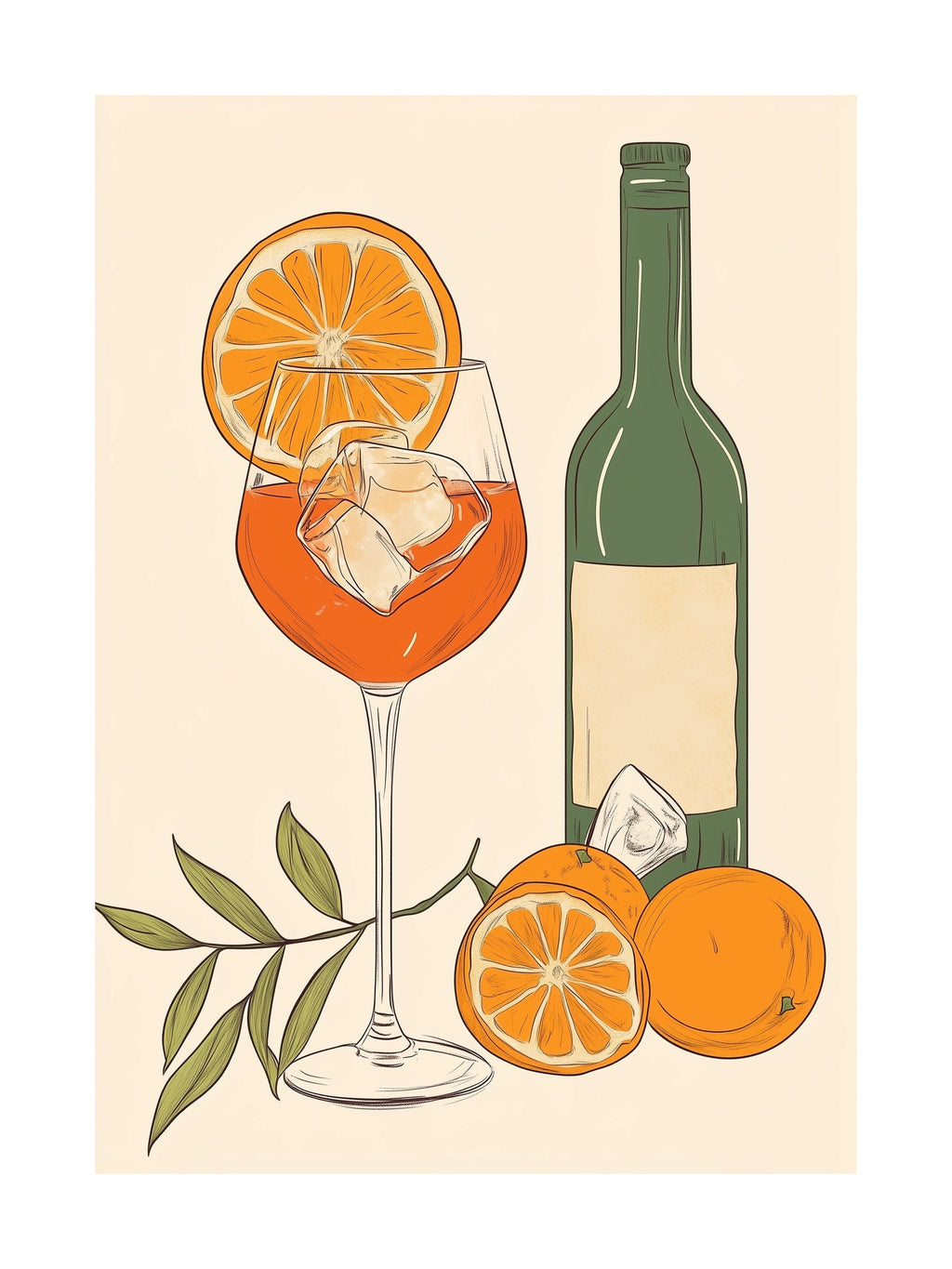 Aperol Cocktail Poster