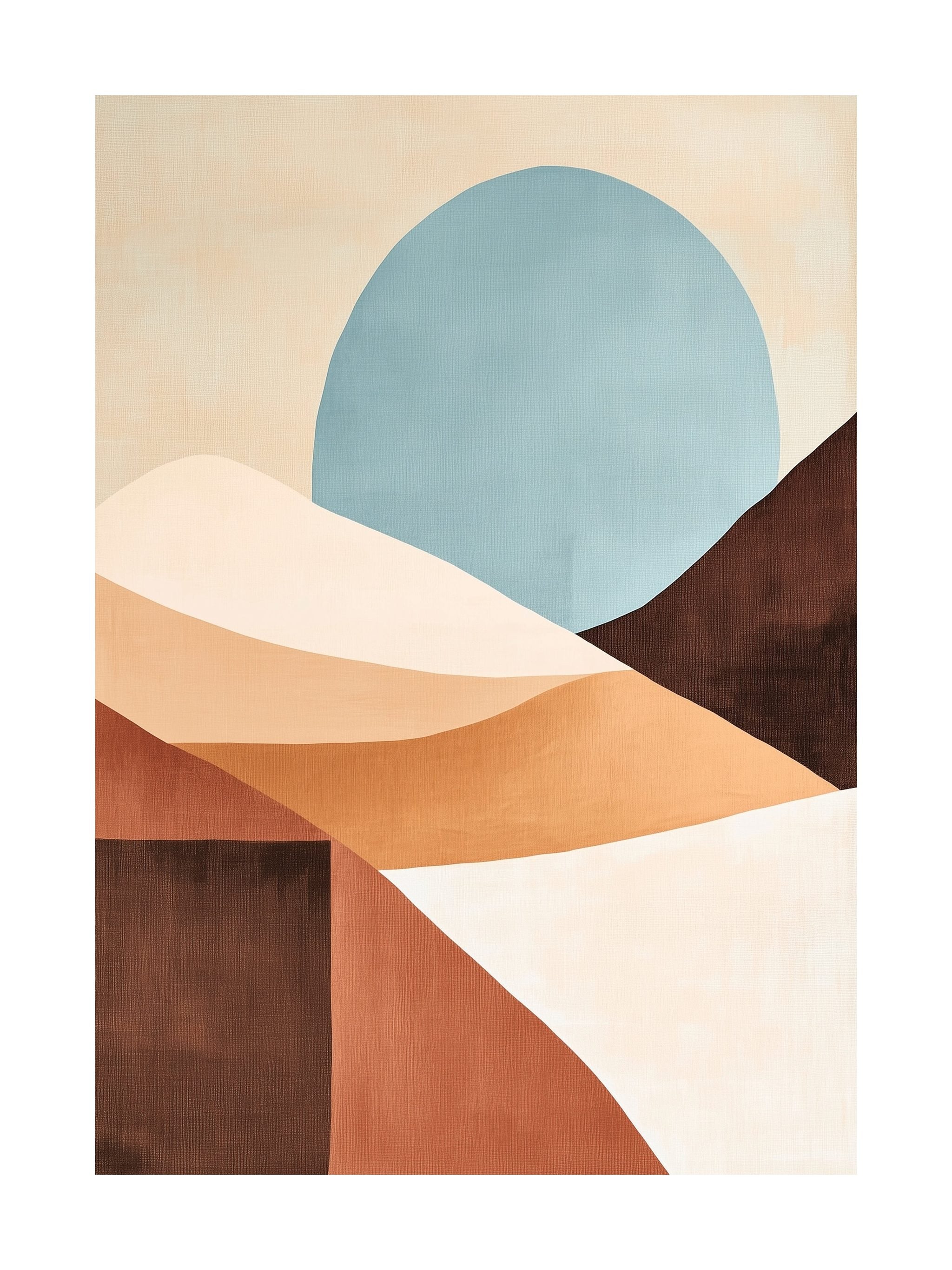 Desert Moonscape Poster