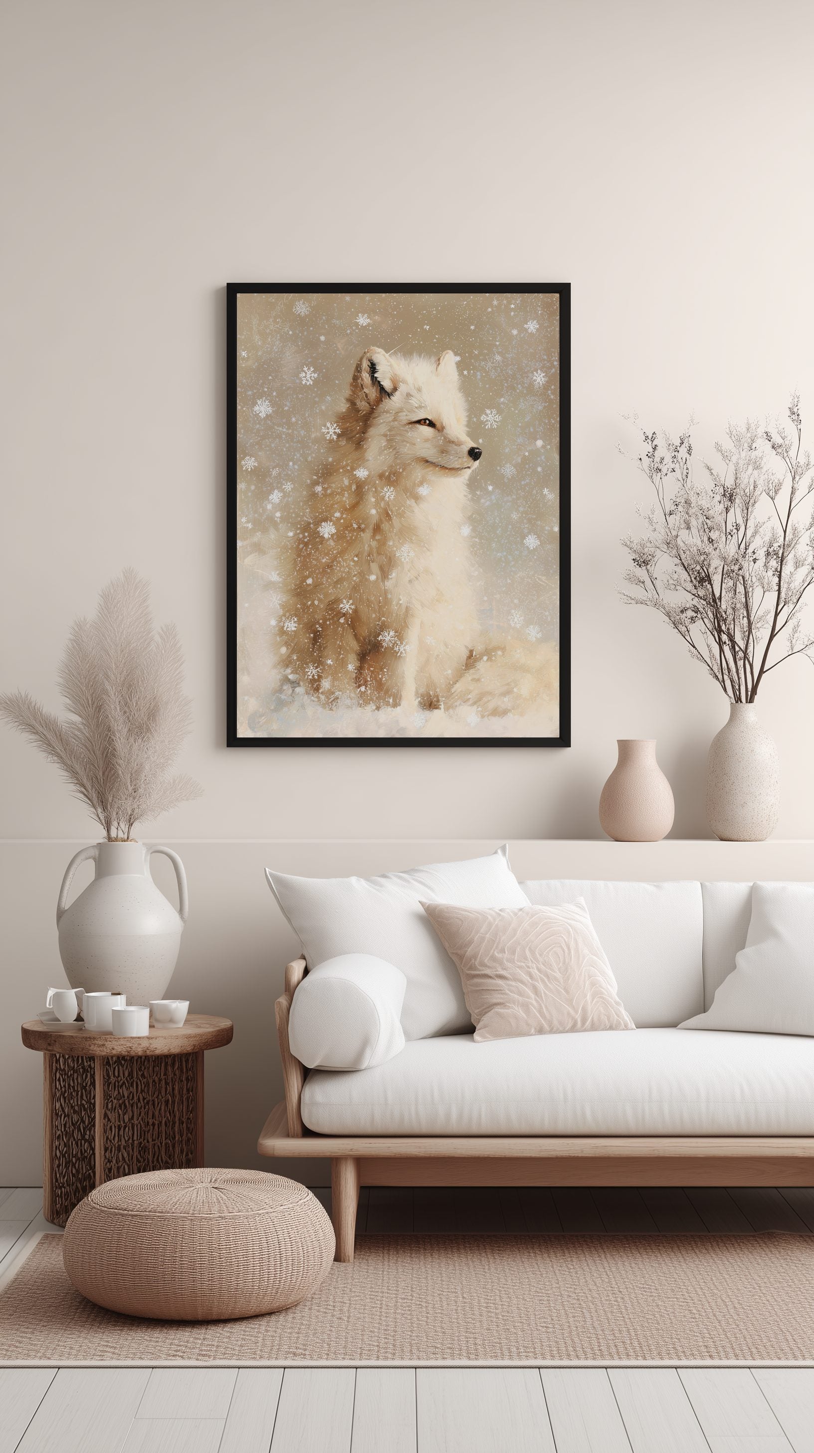 Arctic Fox in Snow Poster