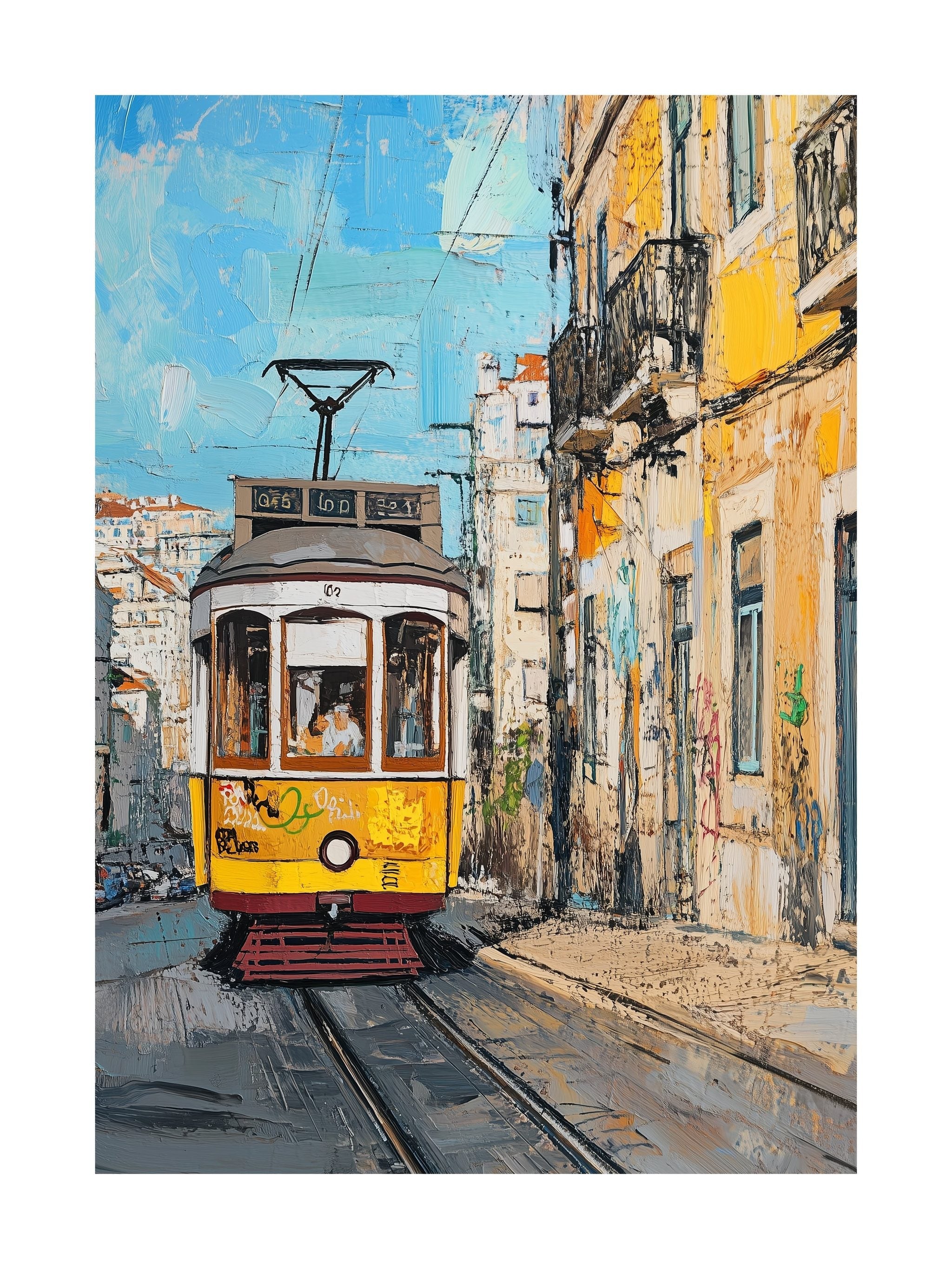 Lisbon Street Tram Poster