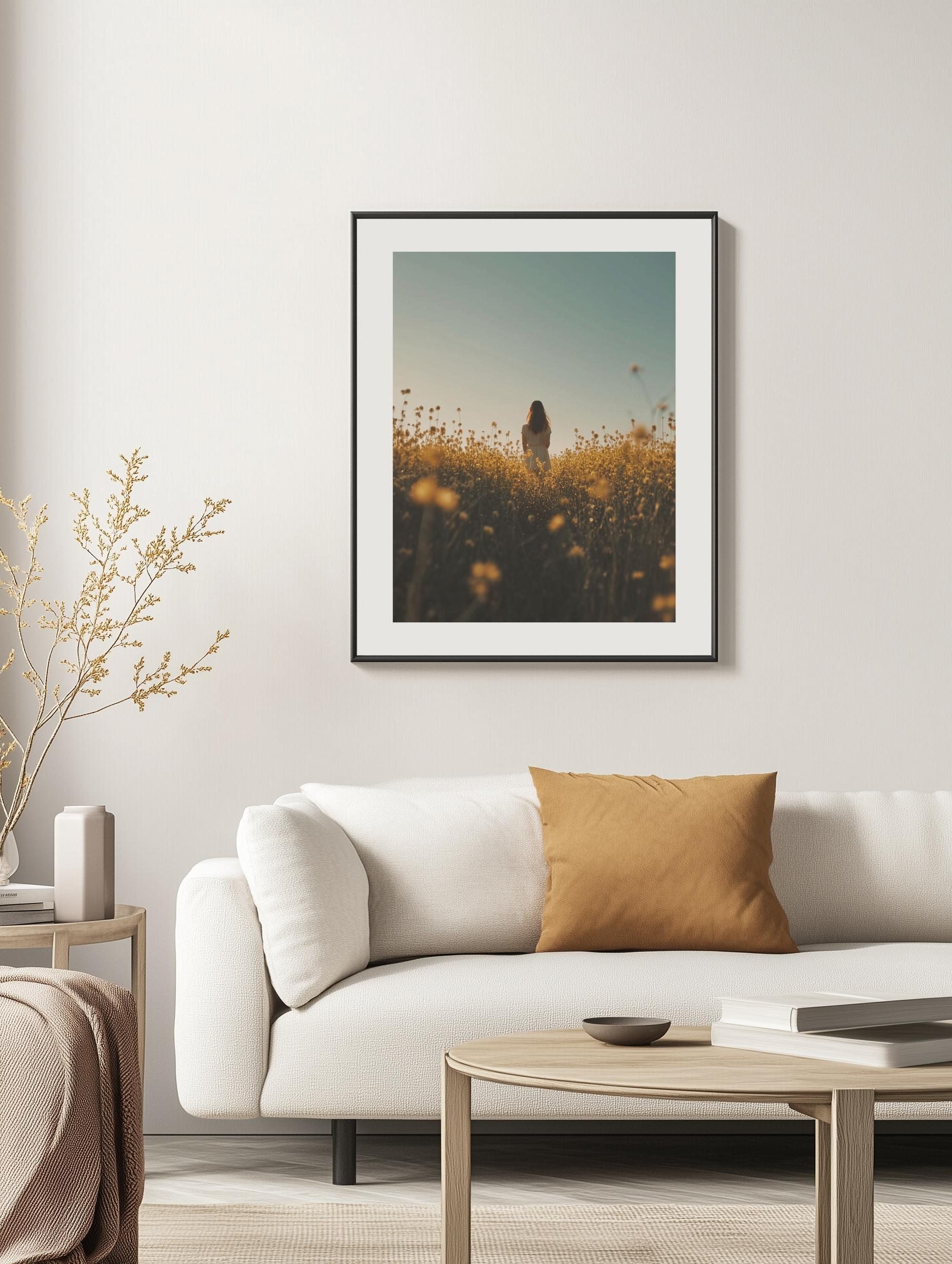 Swedish Rapeseed Field Poster