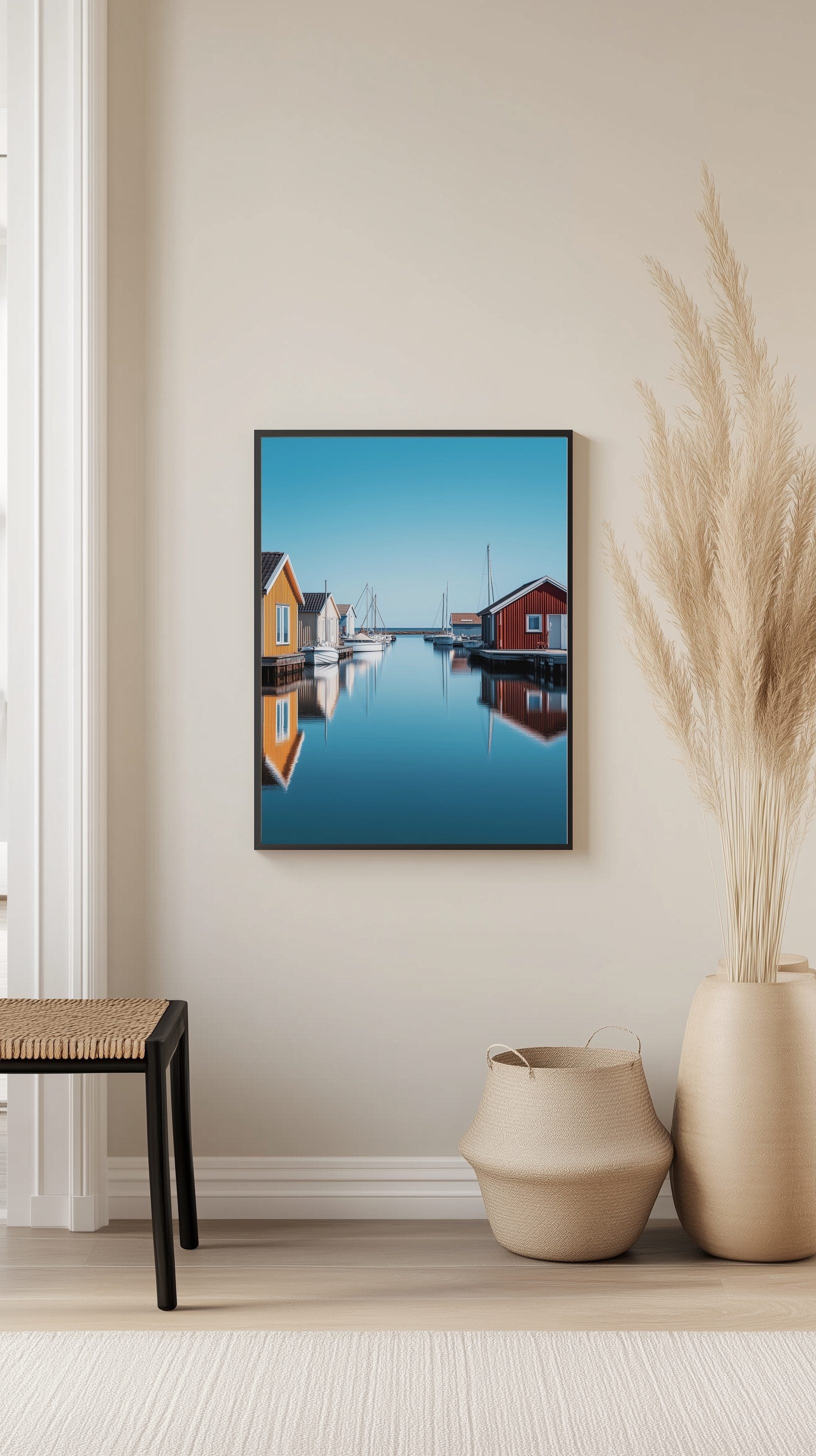 Swedish Boathouses Poster