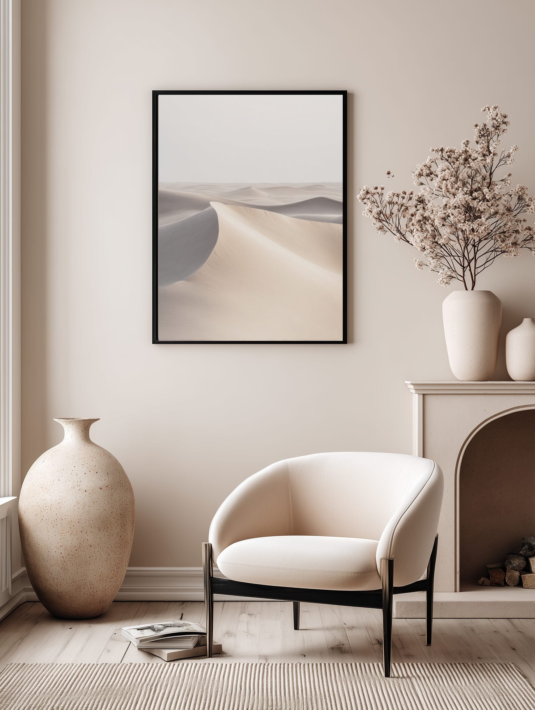 Minimal Sand Dunes Poster
