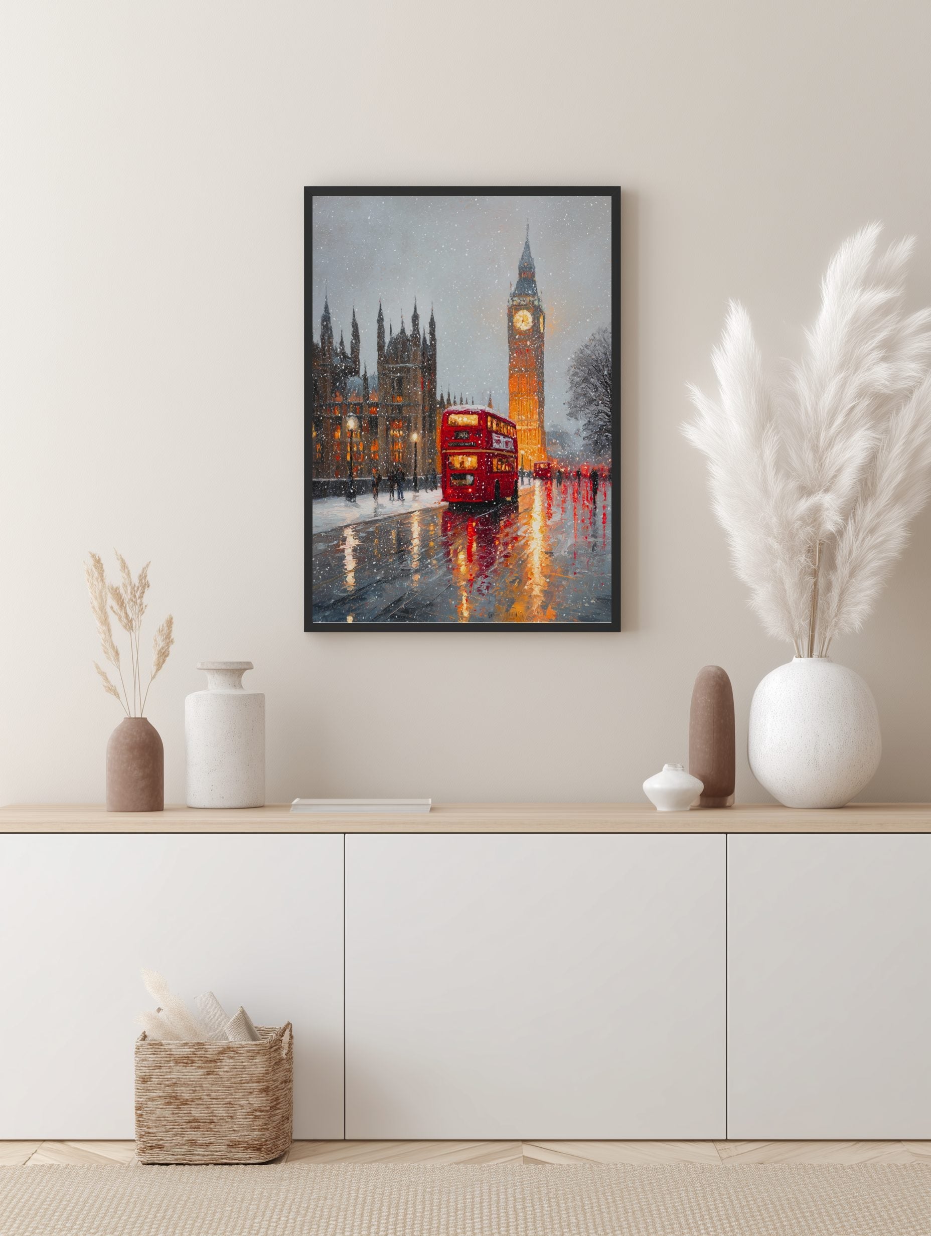 London Winter Evening Poster