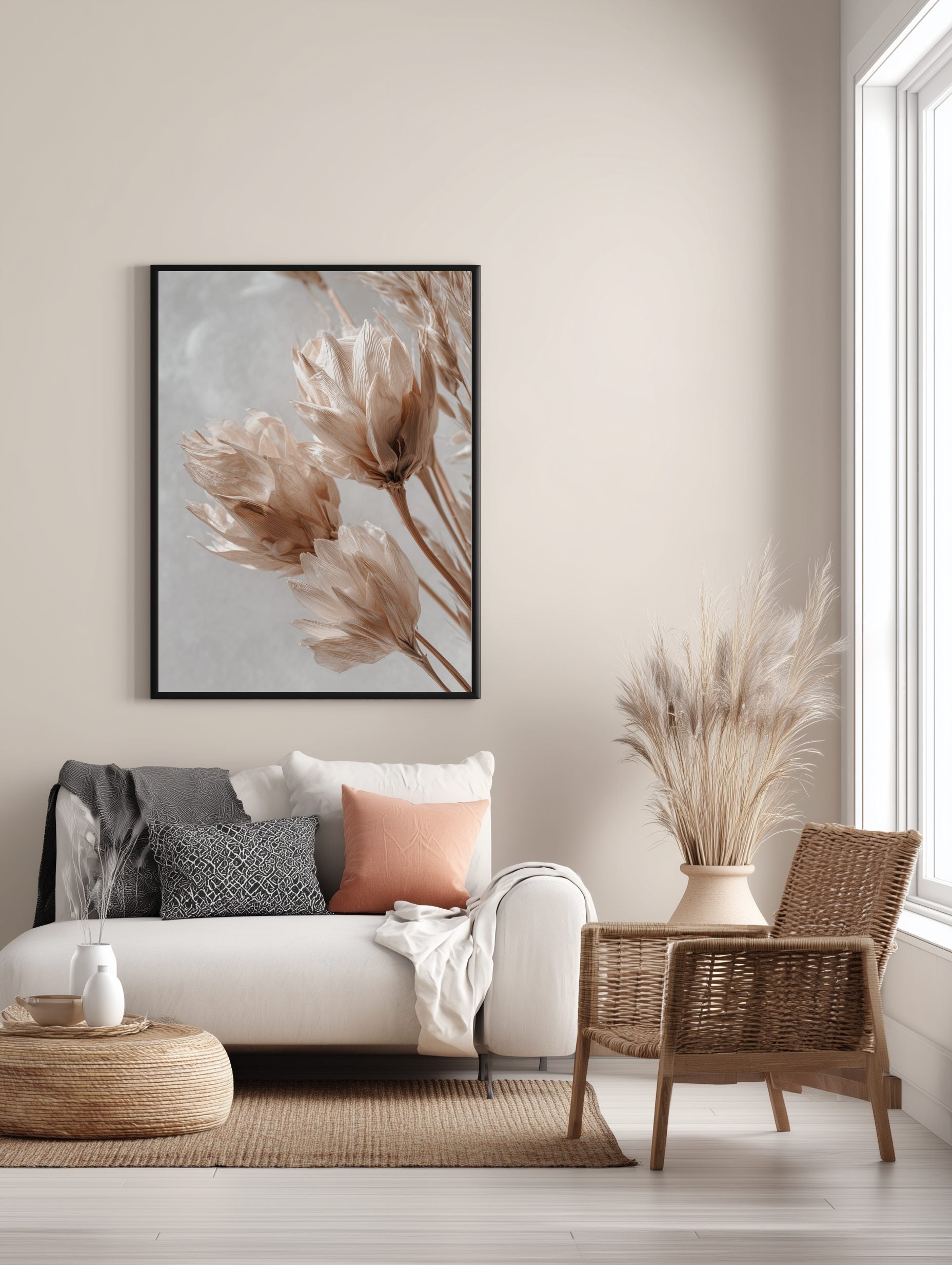 Dried Floral Close-Up Poster