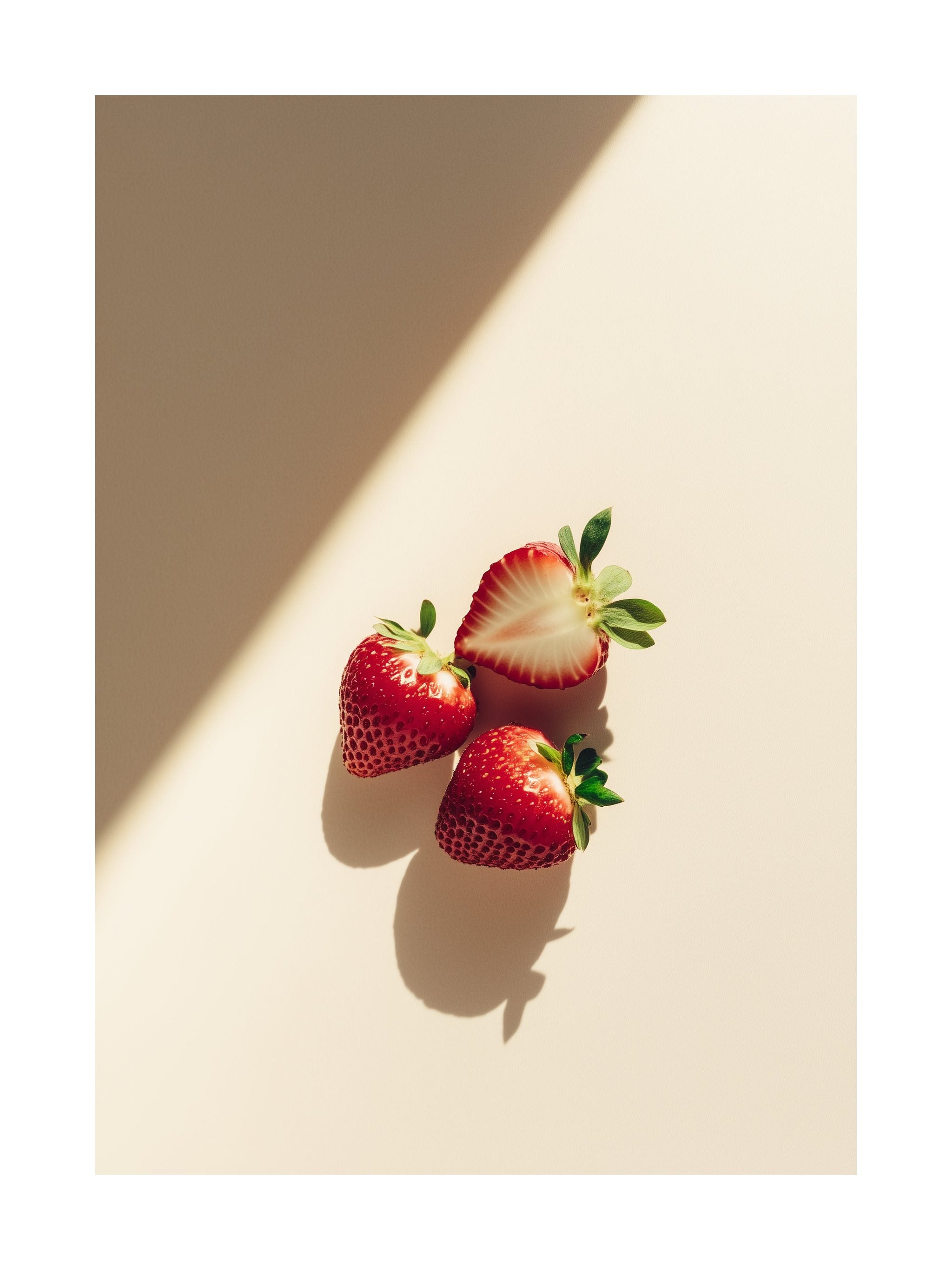 Fresh Strawberries Close-Up Poster
