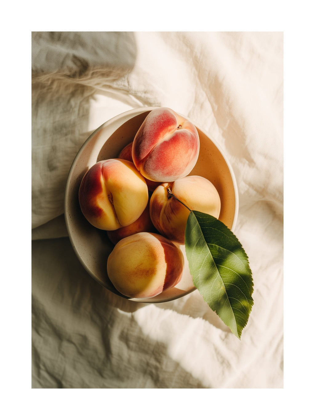 Peach Still Life Poster