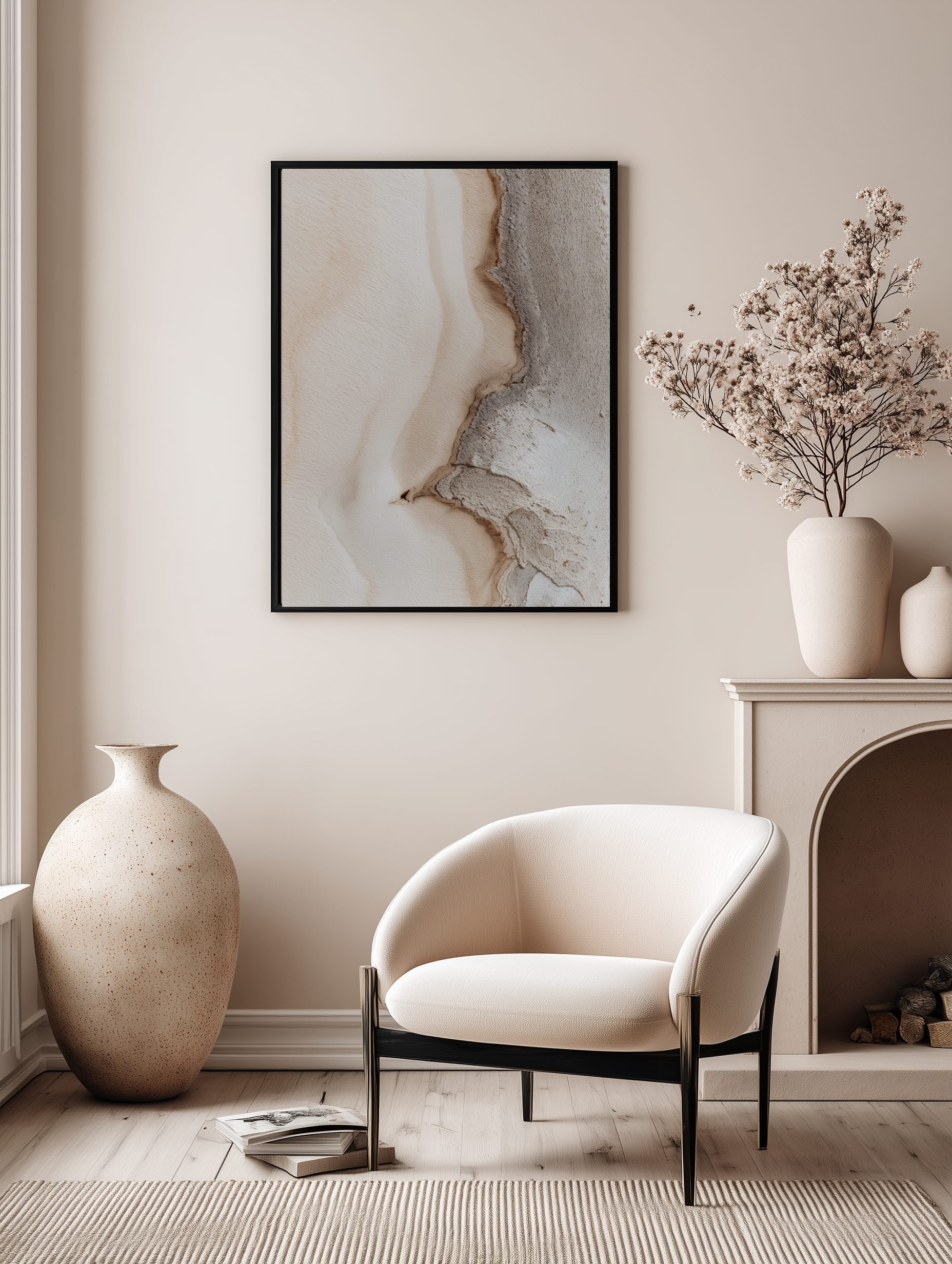 Abstract Plaster Texture Poster