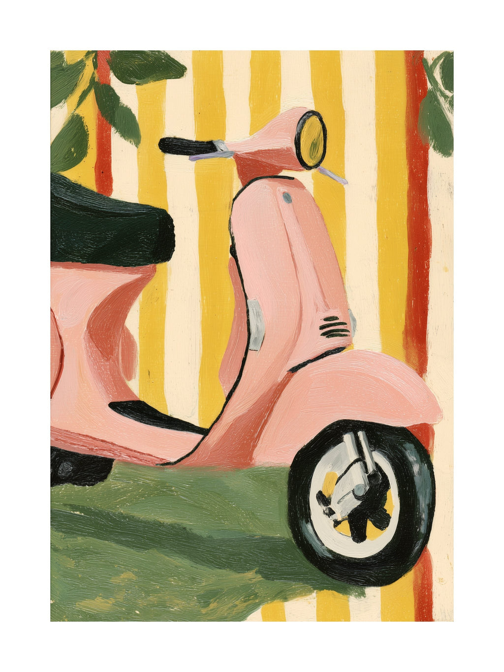 Retro Vespa Poster