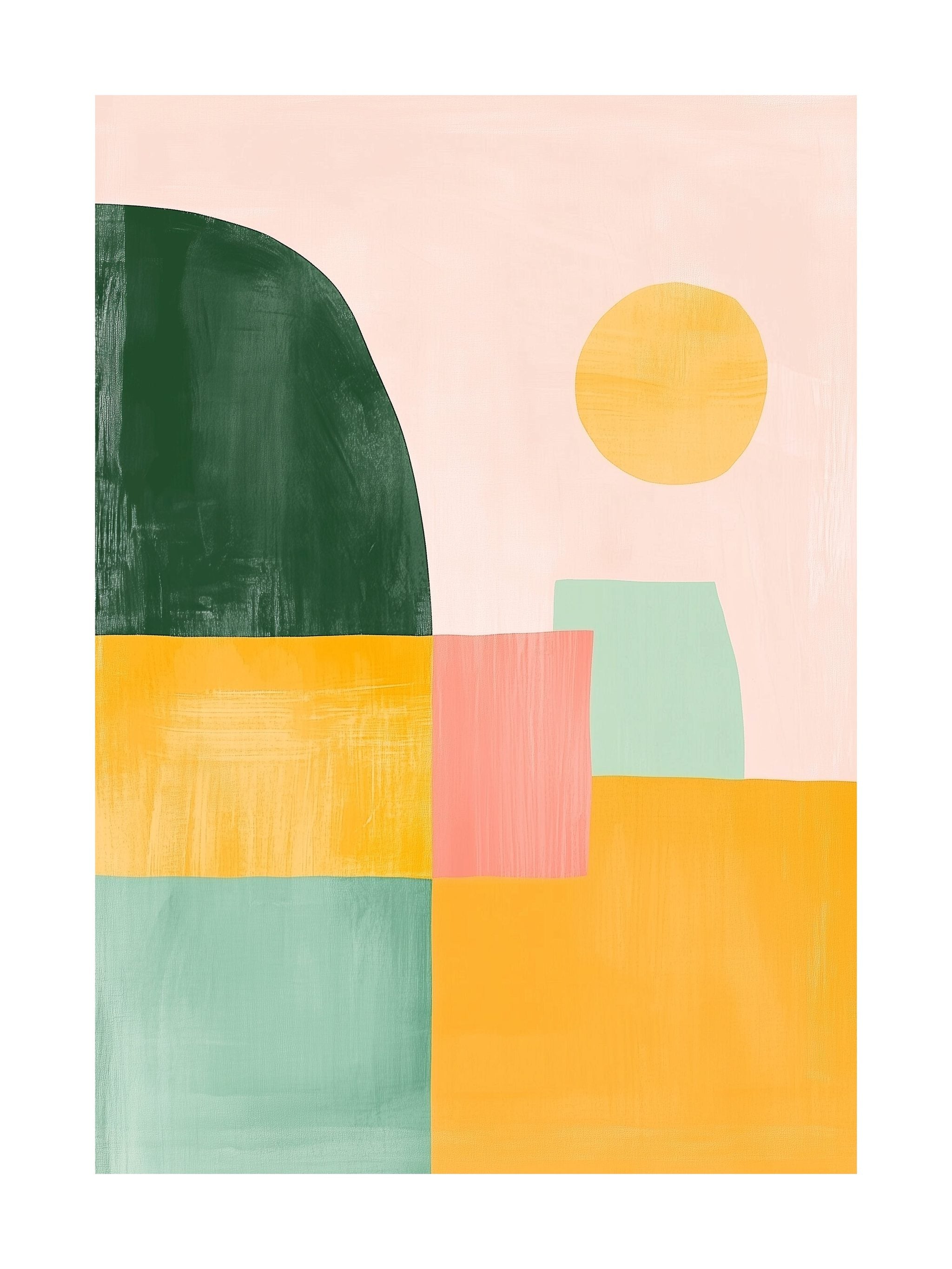 Spring Geometry Poster