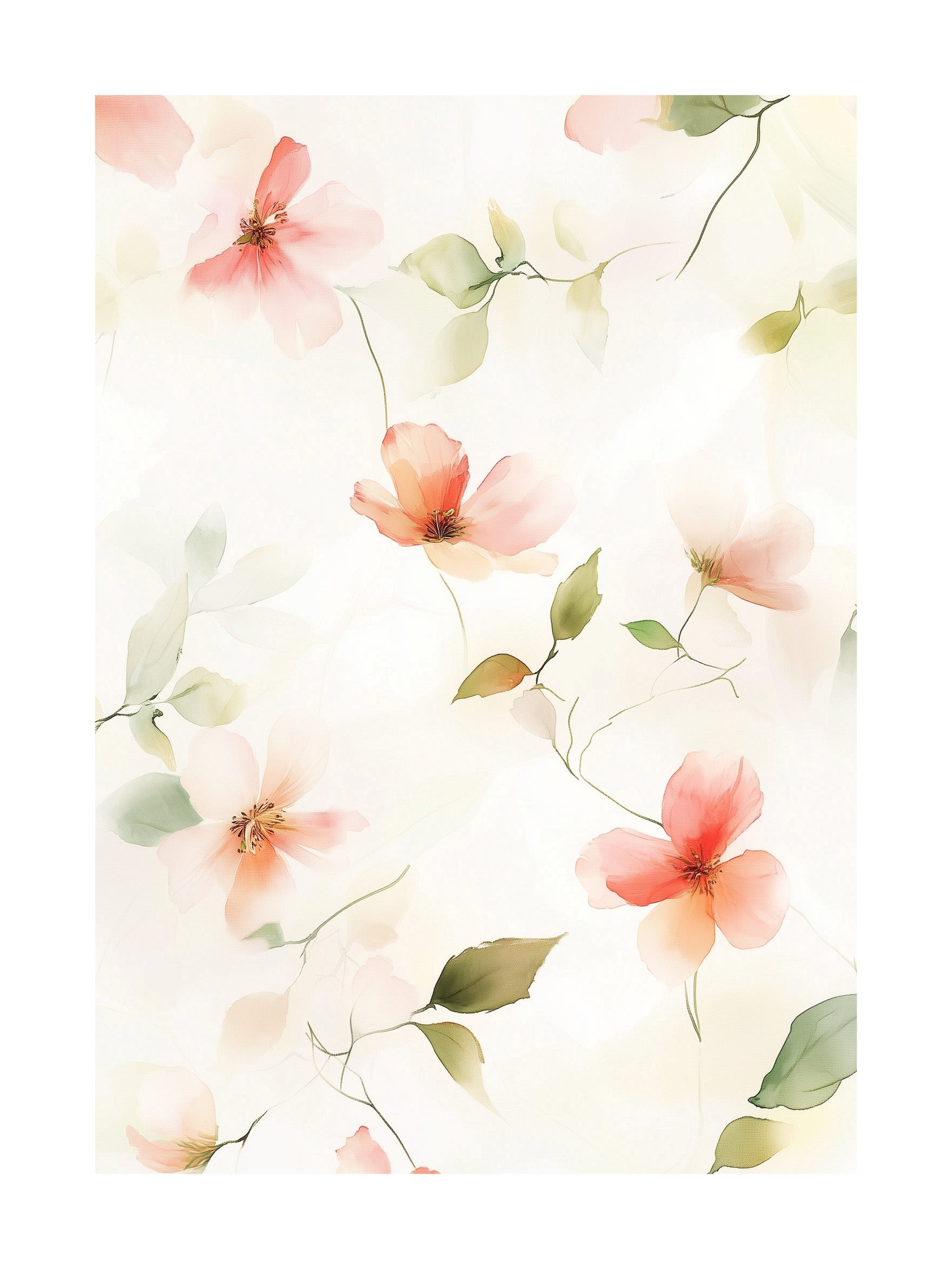 Delicate Coral Petals Poster