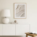 White Curve Abstract Poster