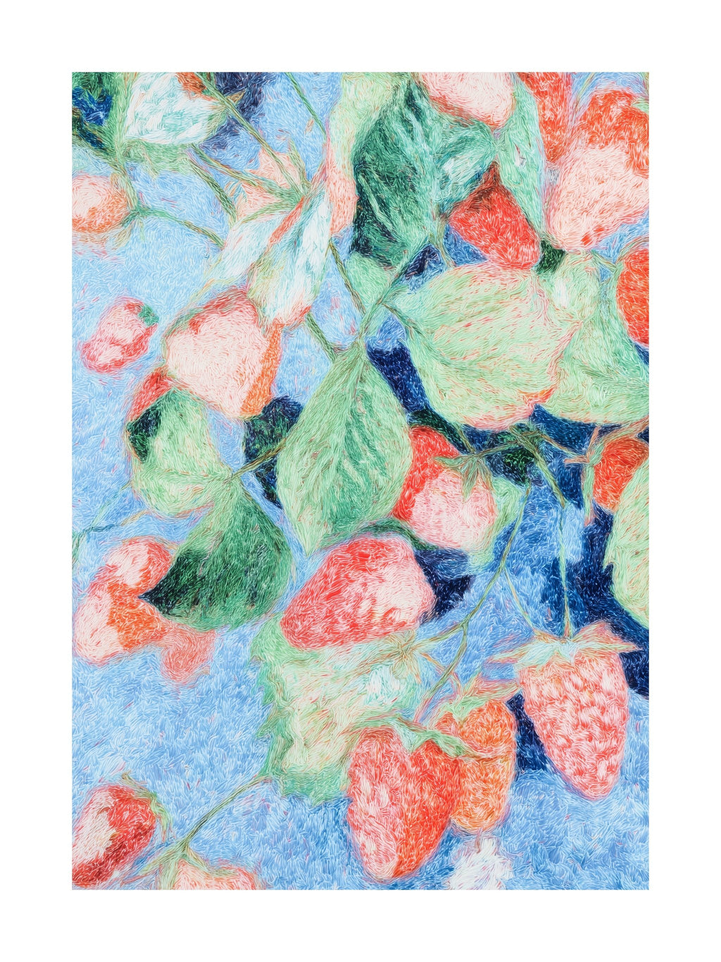 Strawberry Garden Delight Poster