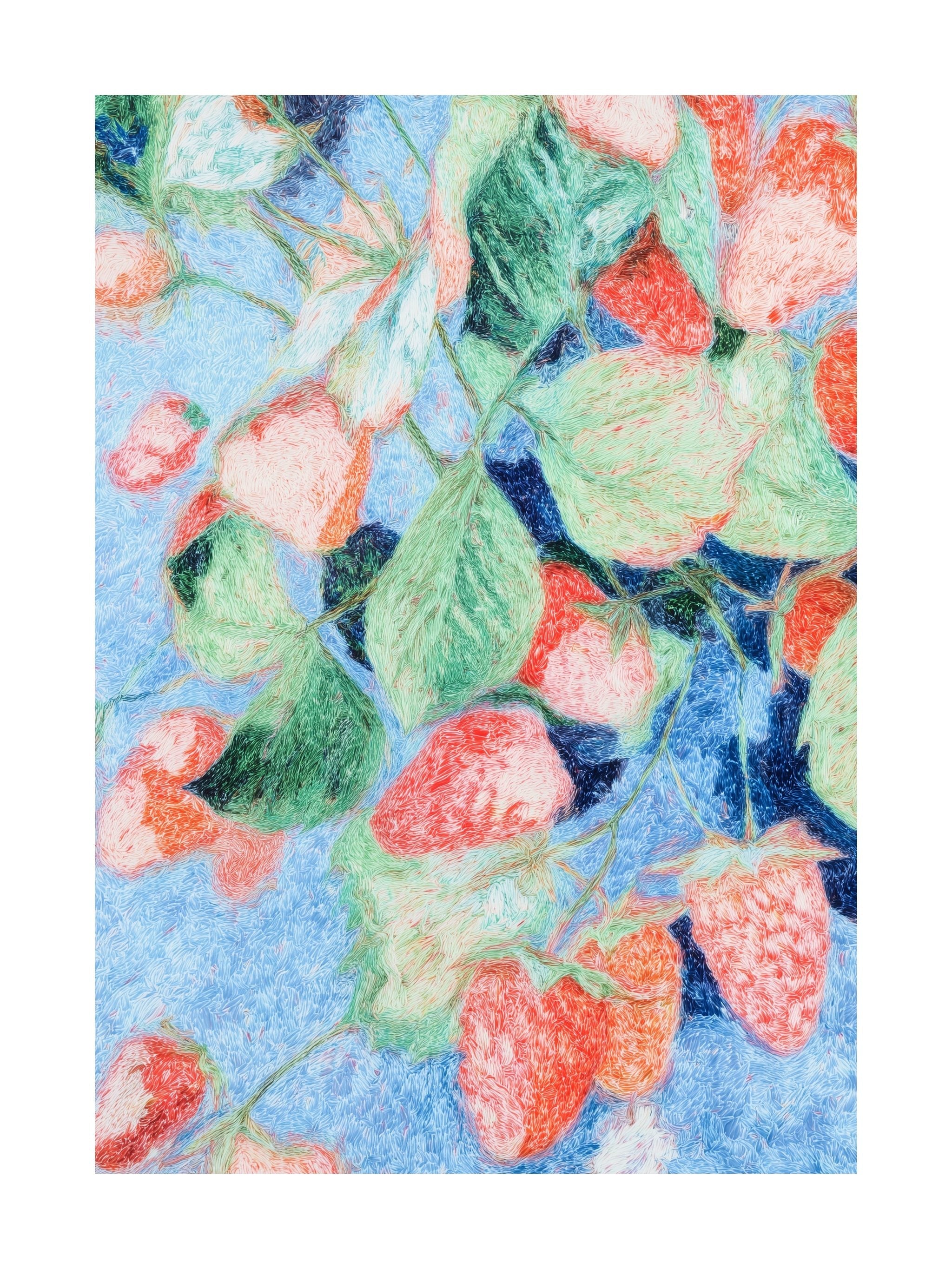 Strawberry Garden Delight Poster